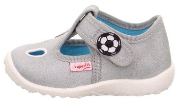 Superfit SPOTTY WMS: mittel Hausschuh Klettschuh, Kindergarten Schuh mit cooler Verzierung