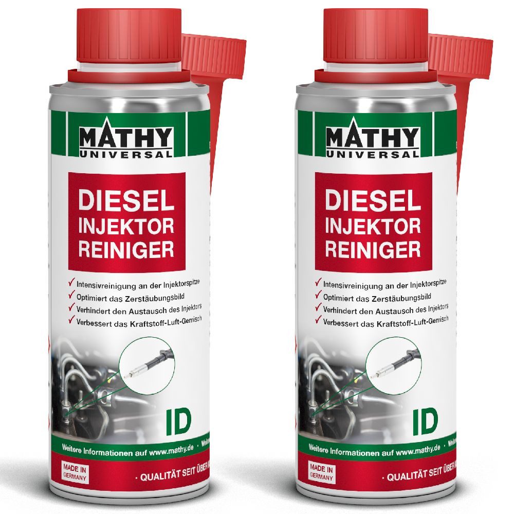 MATHY Diesel-Additiv MATHY-ID Injektor-Reiniger Diesel 2 x 200 ml, 0,4 l, (2-St) Reinigt Einspritzdüsen