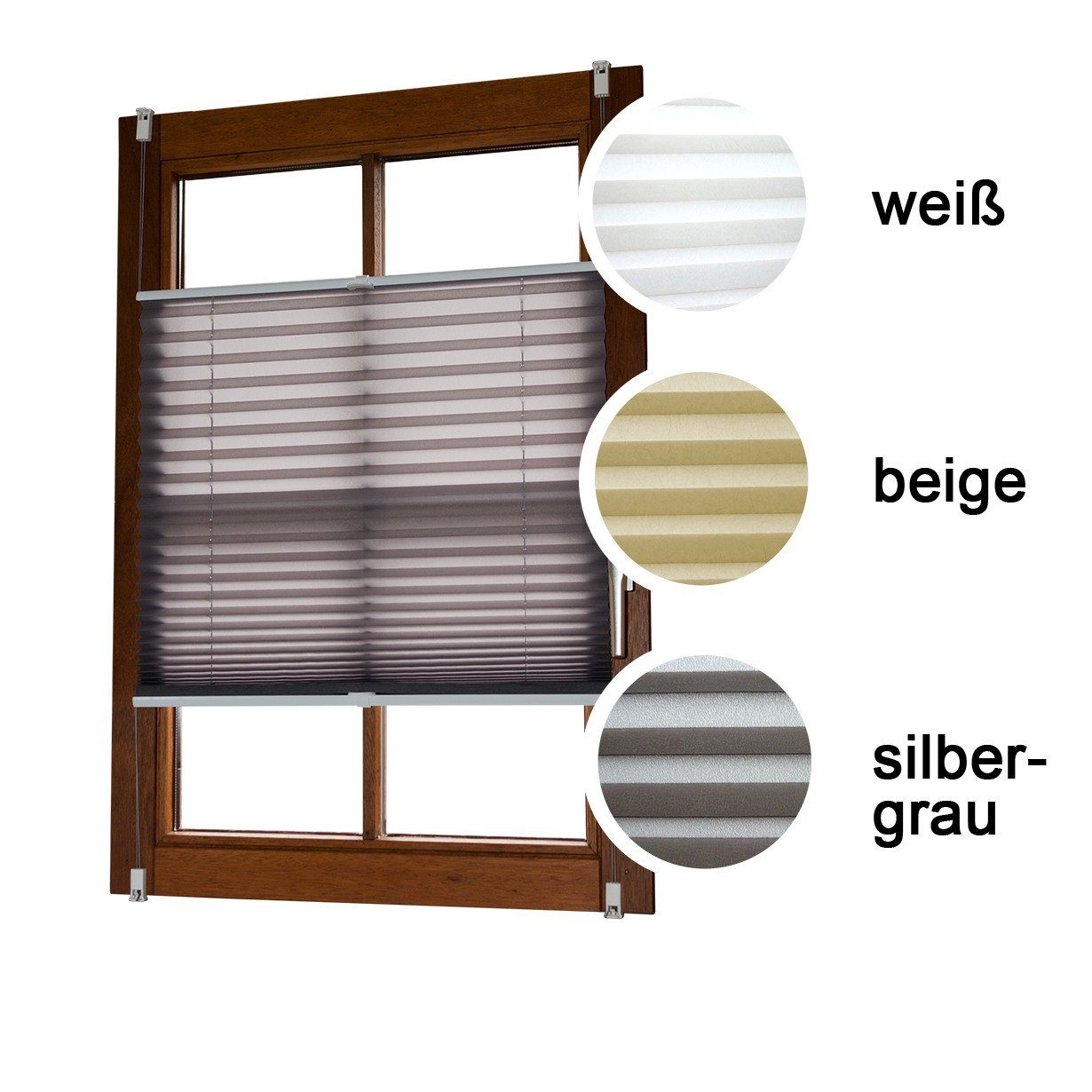 Plissee Plissee Verspannt Fensterrollo, HEIMTEXTIL, verspannt, Bohren, mit ohne ohne Klemmträgern Aubergine Bohren blickdicht, Faltrollo EXKLUSIV Klemmfix