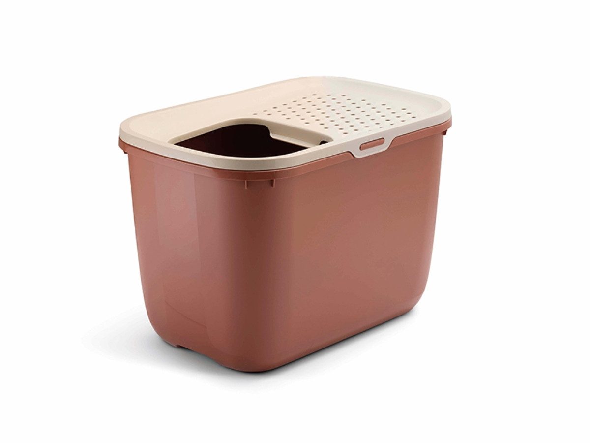 Savic Katzentoilette Savic Katzentoilette Hop In Farbe: champagner/toskanarot