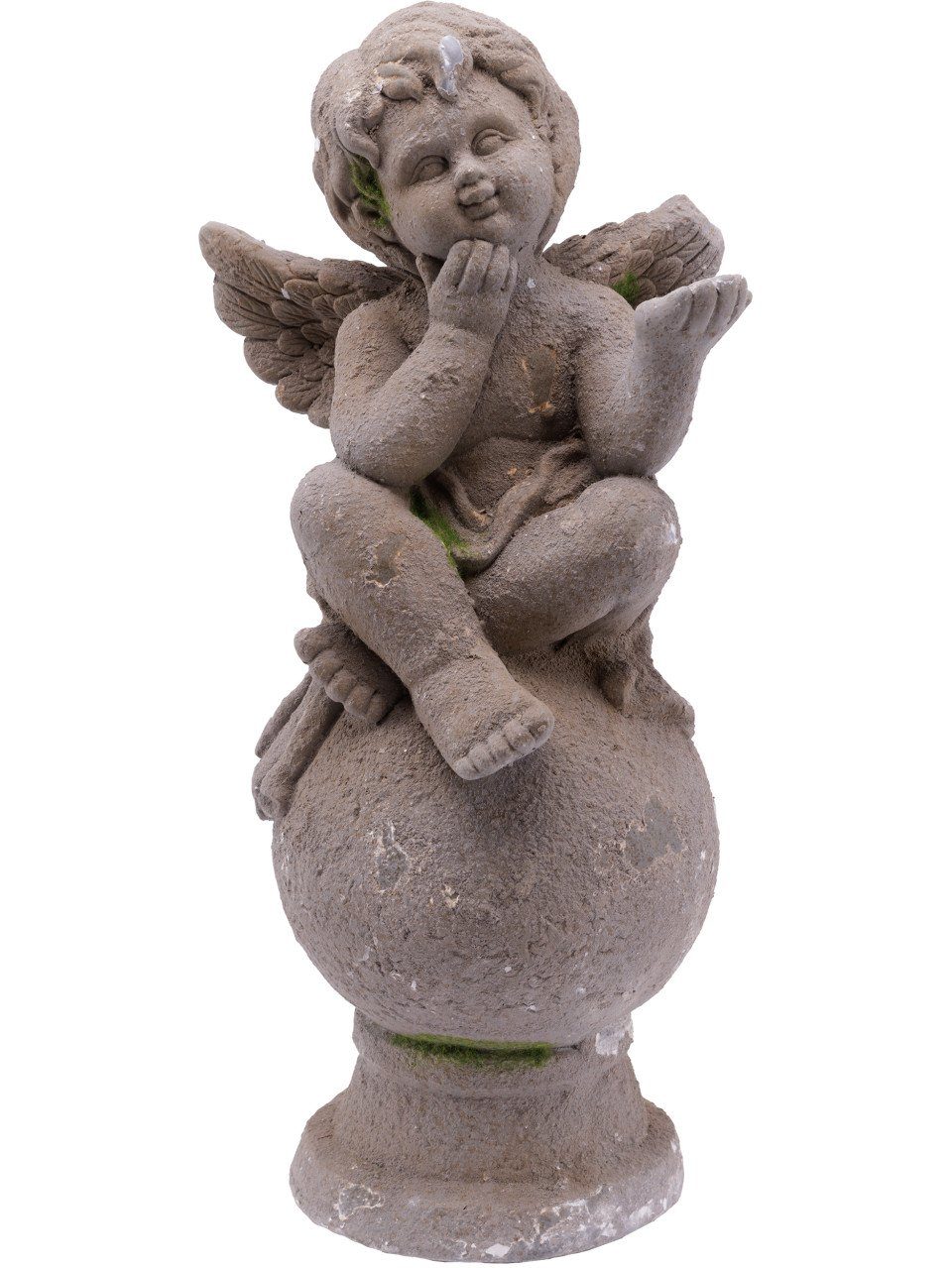 Gartenfigur TrendLine Dekofigur Engel 45 x 20 cm grau