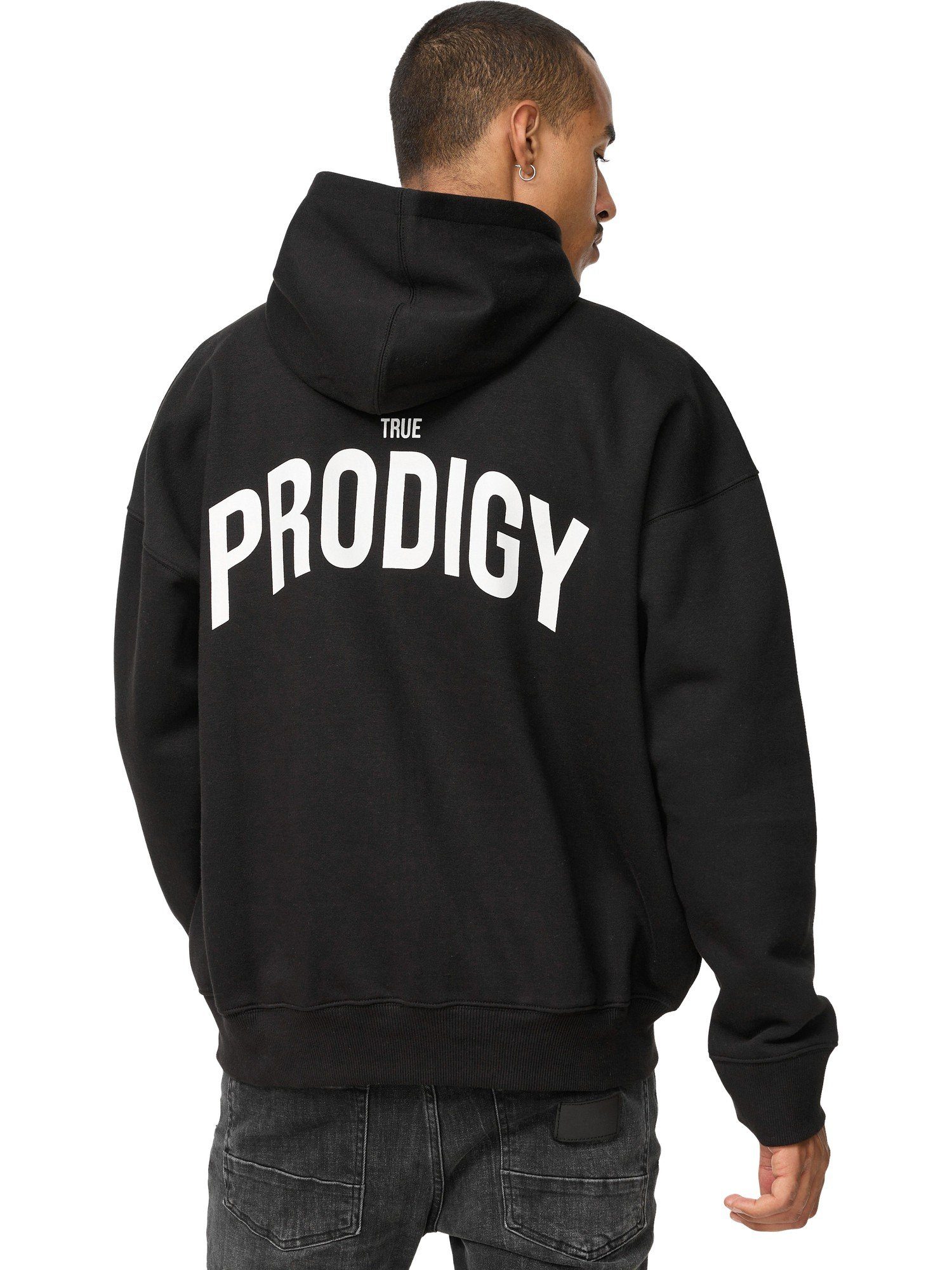trueprodigy Hoodie Quinn Logoprint Kapuze Kängurutasche
