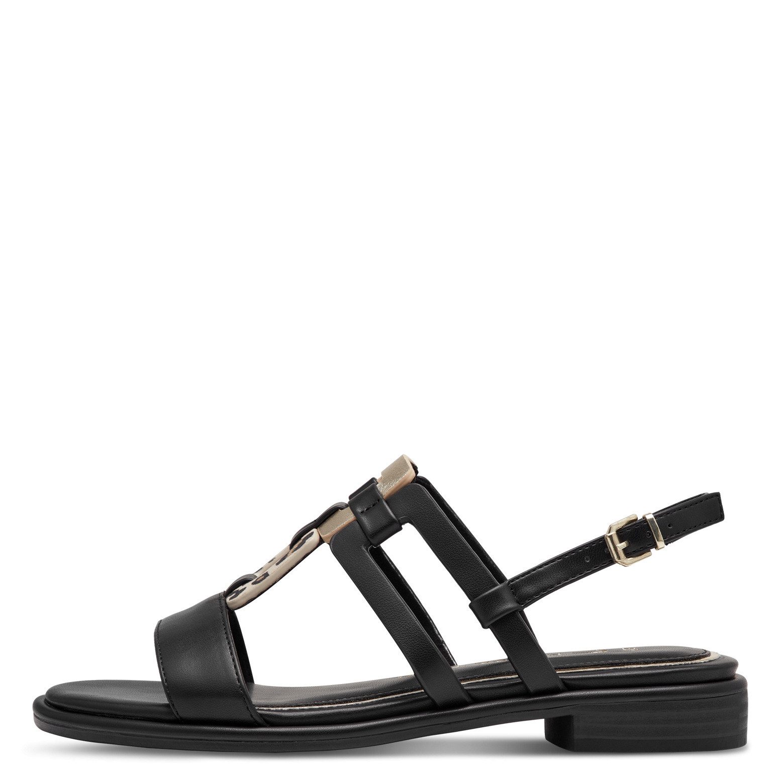 MARCO TOZZI Marco Tozzi Damen Sandalette 2-28106-44-005 BLACK/LEO Sandale günstig online kaufen