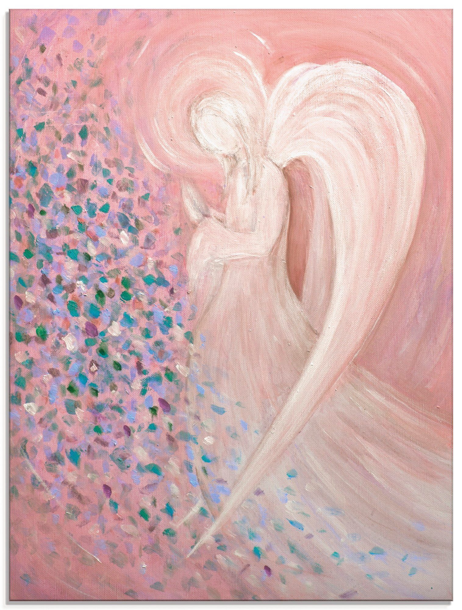 Artland Glasbild Engelbild - pastell, Religion (1 St), in verschiedenen Größen