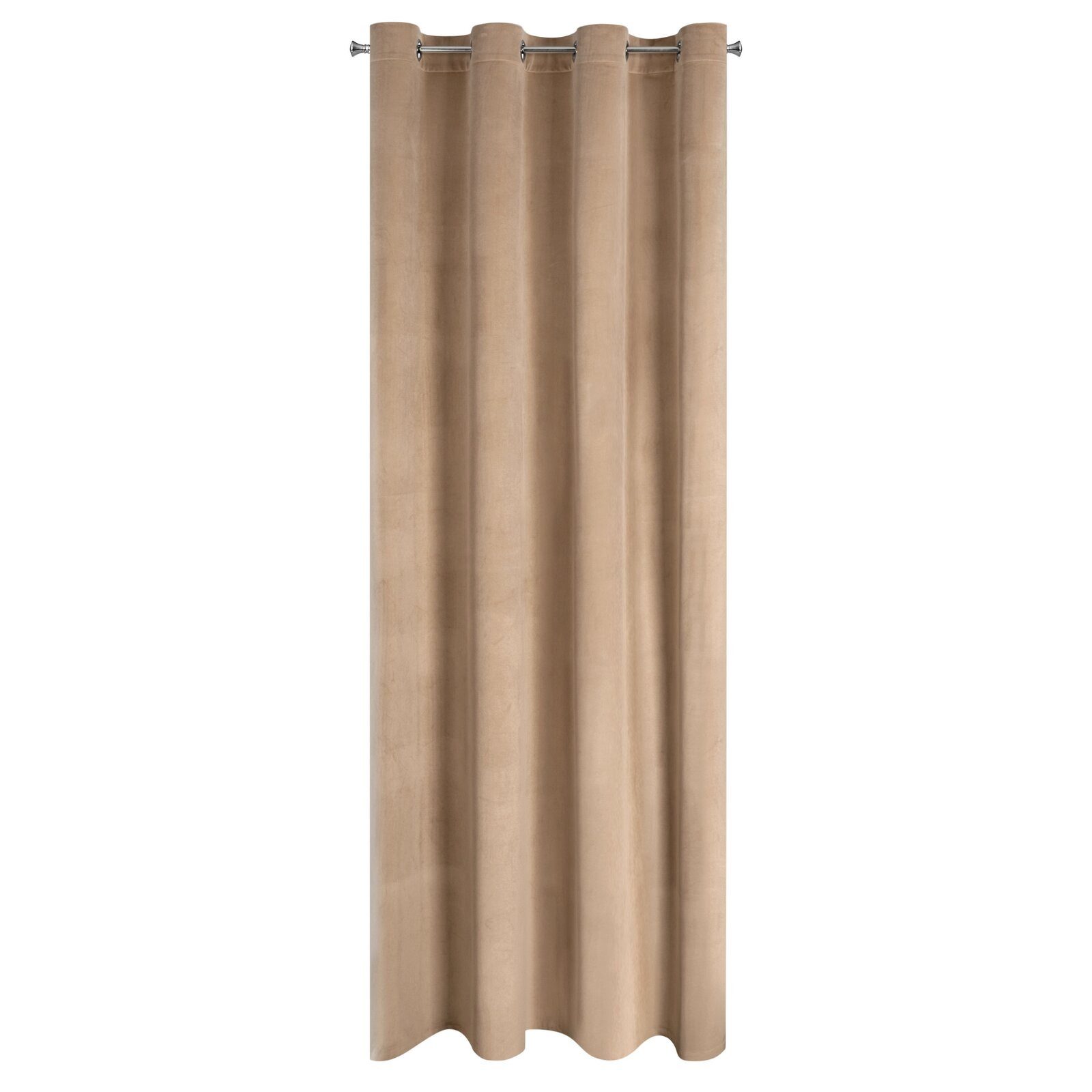 Design91 Vorhang Samtvorhänge 140x250 cm (1 St), Ösen, blickdicht, Samt, Wo günstig online kaufen