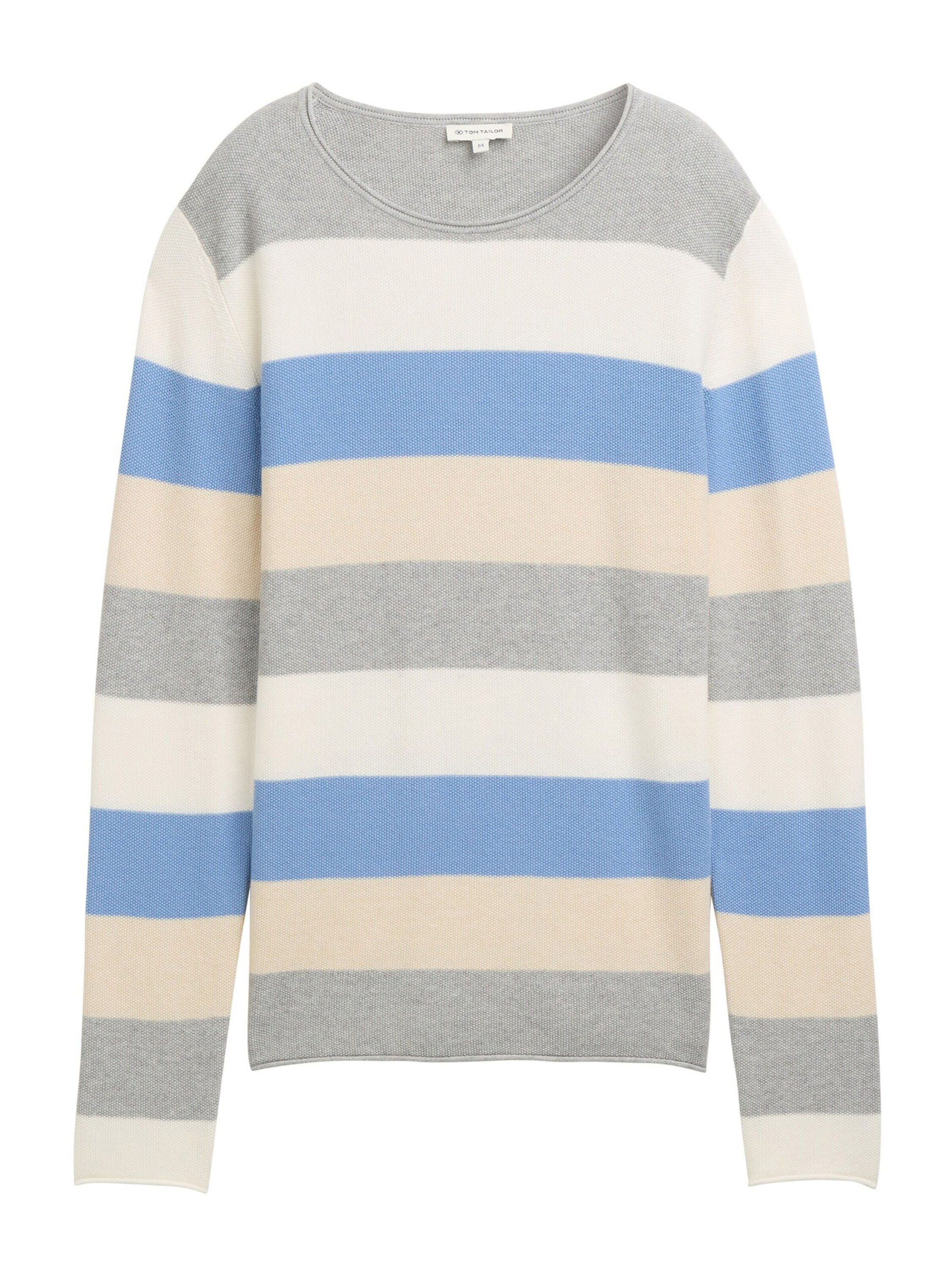 TOM TAILOR Rundhalspullover (1-tlg) Plain/ohne Details