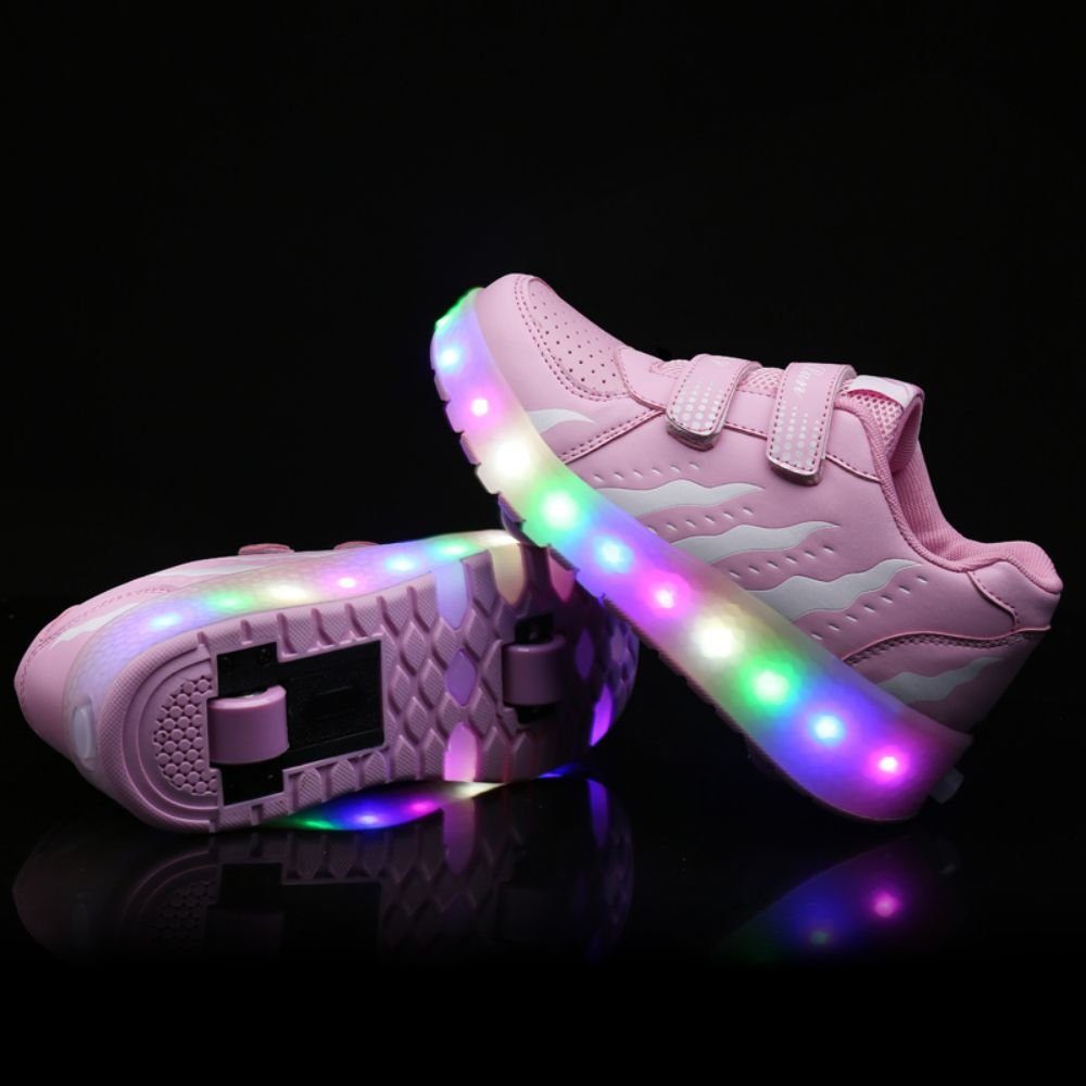 HUSK'SWARE Rollschuhe, (Rollschuhe, Wiederaufladbare LED-Rollschuhe für Kinder), Wiederaufladbare LED-Rollschuhe für Kinder