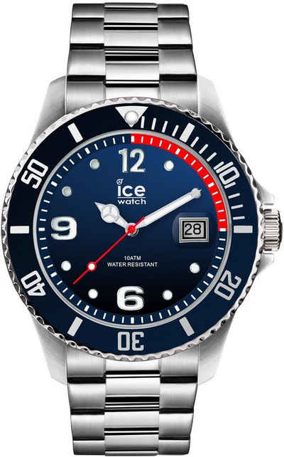 ice-watch Quarzuhr Ice steel - Marine Silver - Large, 015775