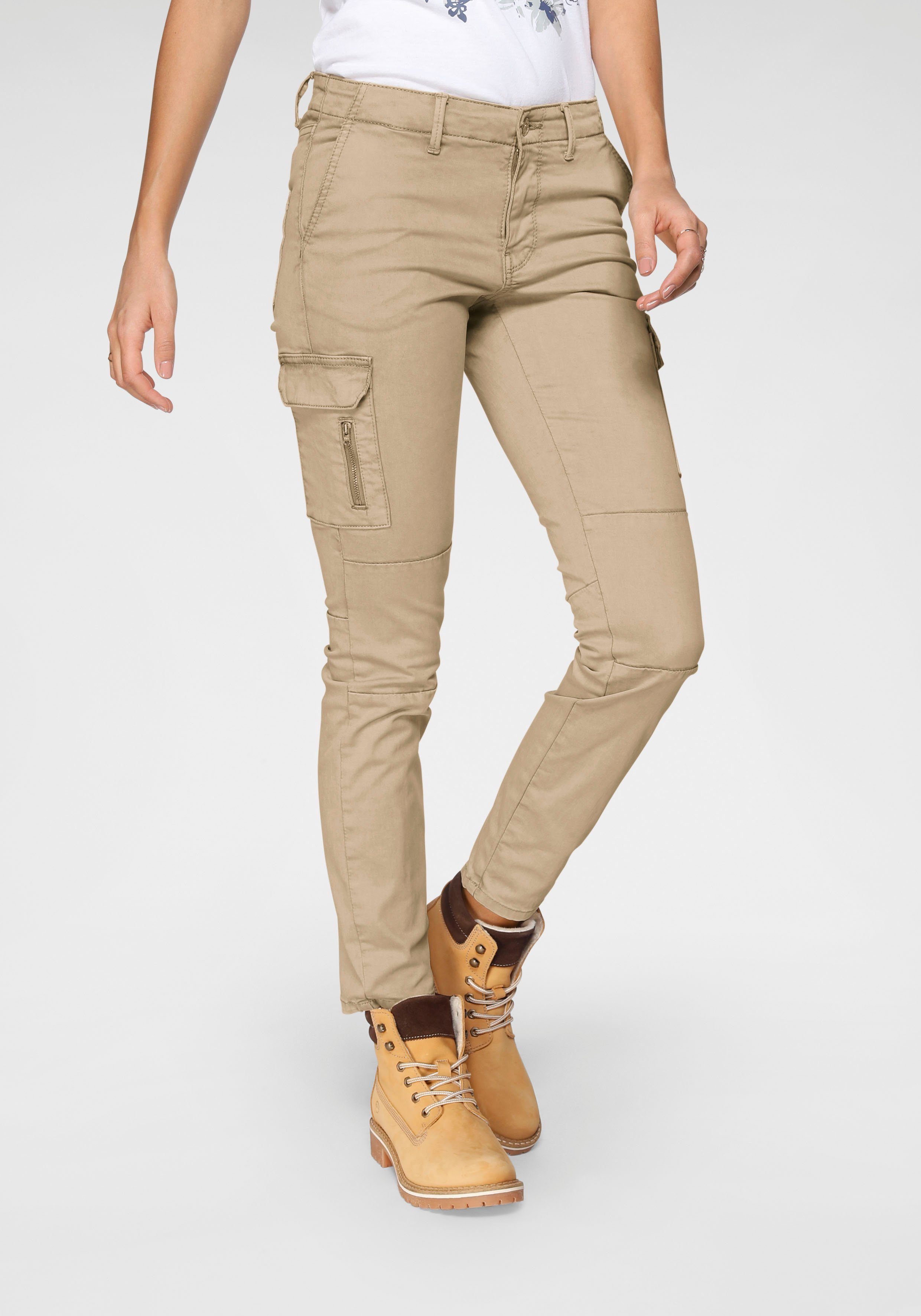 TOM TAILOR Polo Team Cargohose mit Nahtdetails im Kniebereich