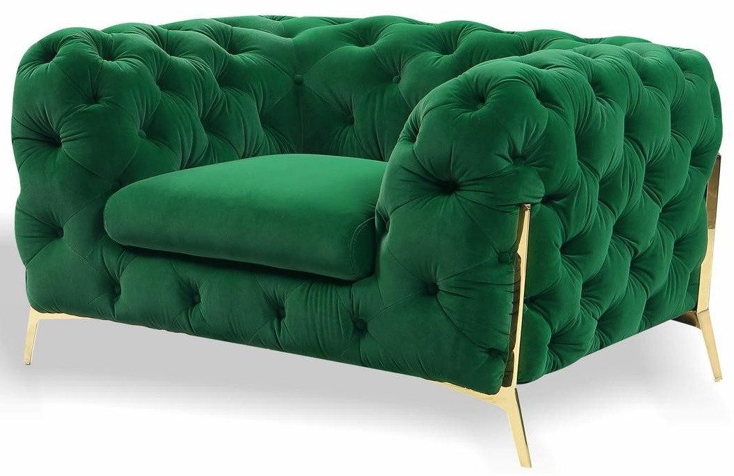 Xlmoebel Chesterfield-Sessel Eleganter Ohrensessel aus hochwertigem Textil in klassischem Design (Sessel), Hergestellt in Europa
