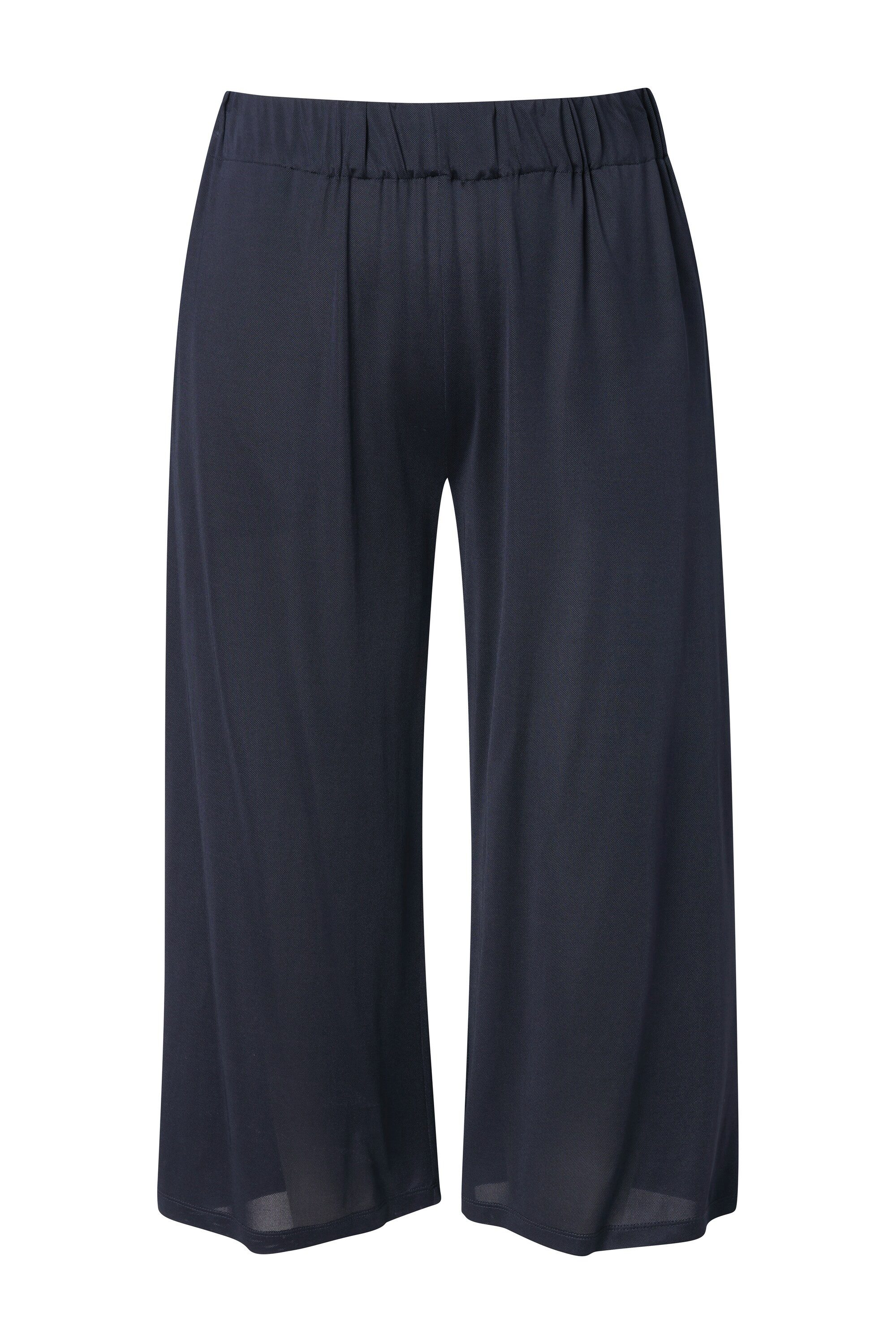 Ulla Popken Culotte Slinky-Culotte wadenlang weites Bein Elastikbund günstig online kaufen