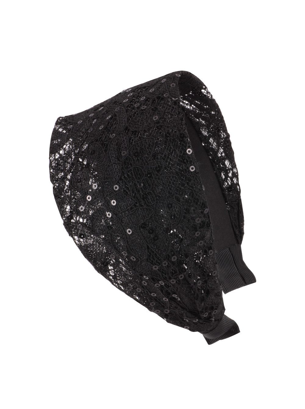 axy Haarreif Breiter Haarreif mit Paillette Wunderschön, Damen Breiter Haarreif Haarband Haarreifen Stirnband