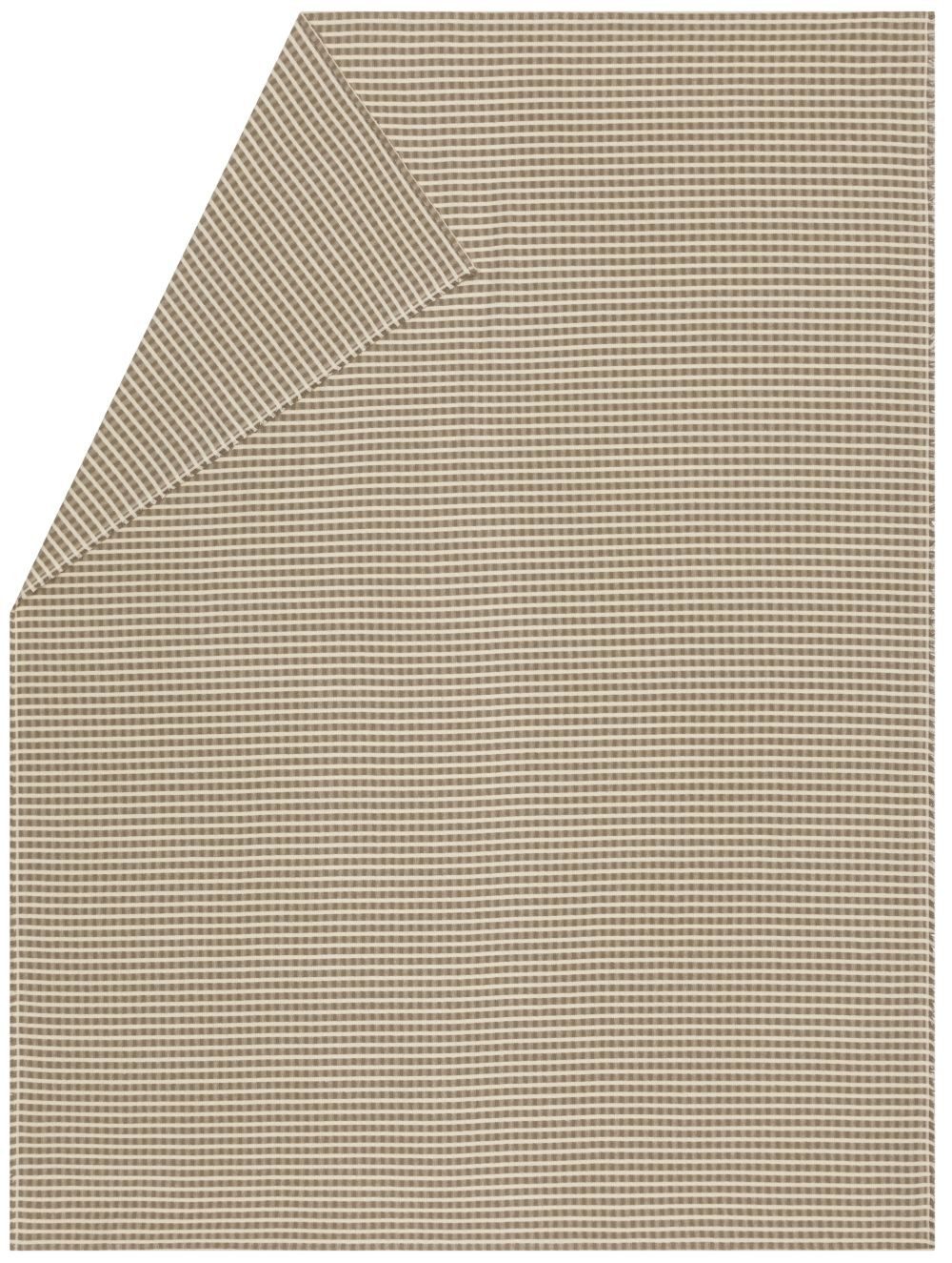 Wohndecke Riva 'Streifen strukturiert' 140 x 180 cm, DAVID FUSSENEGGER