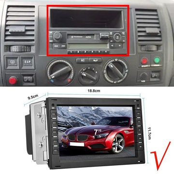 Hikity 7" Android Autoradio Für VW GOLF 5 6 Passat Touran Tiguan Polo Skoda Autoradio (Android 13, Passat Touran Tiguan, Polo Skoda, GPS Navi)