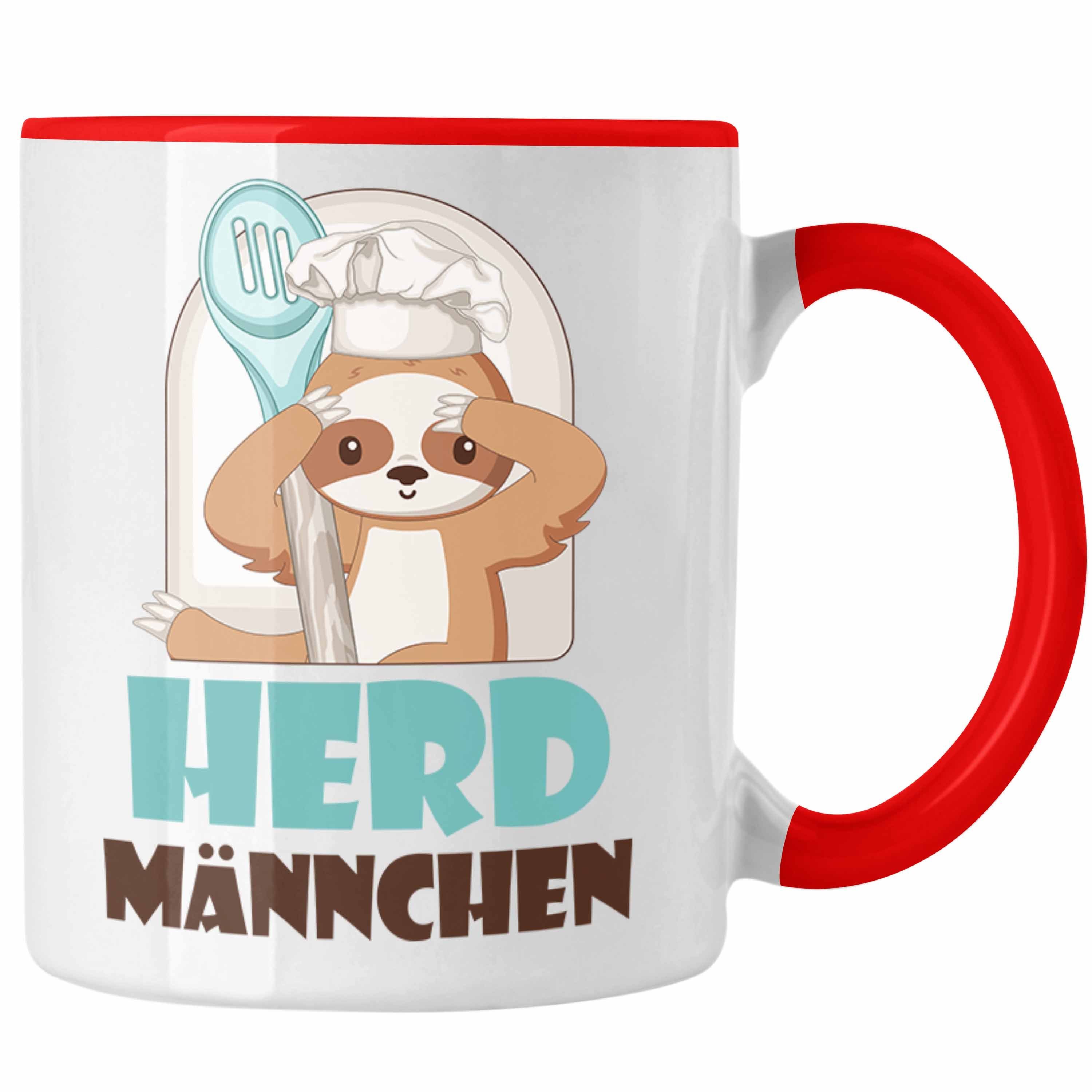 Herd-Männchen Rot Trendation Koch Köche Geschenkiee Geschenk für Trendation - Tasse Tasse