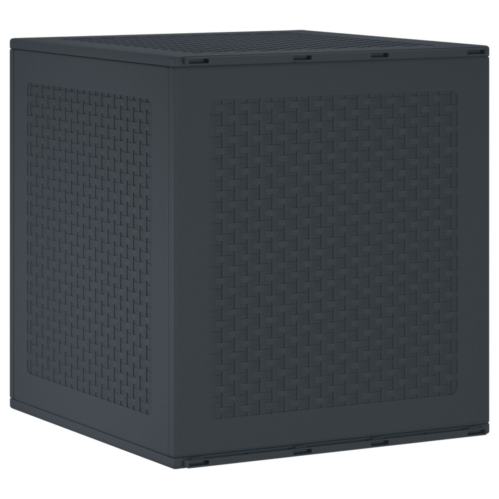 vidaXL Auflagenbox 55 x 53 x 57 cm Garten Aufbewahrungsbox Anthrazit 55x53x57 cm PP