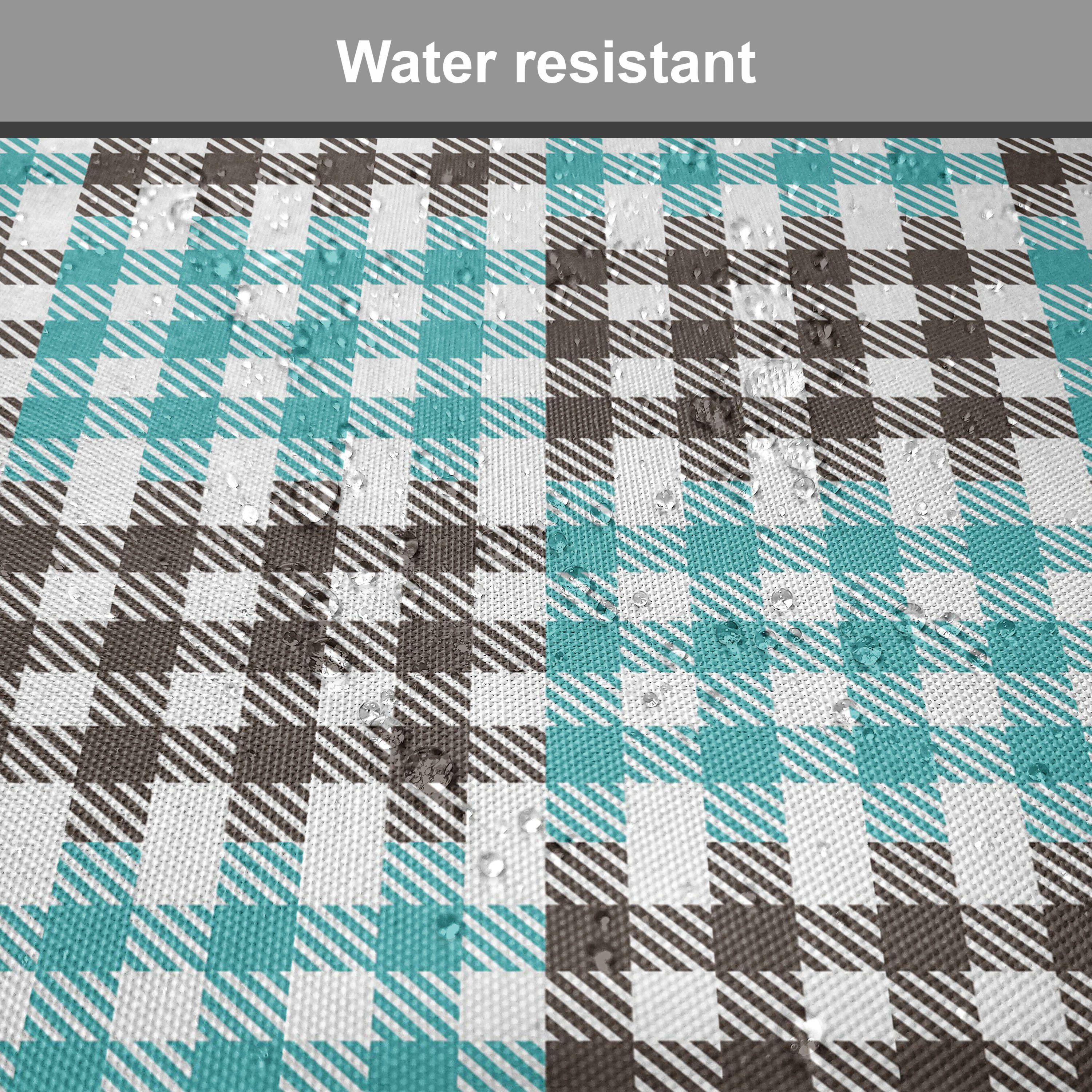 Kissen Retro Bicolor Stuhlkissen Plaid Abakuhaus für mit Riemen wasserfestes Küchensitze, Dekoratives Checkered