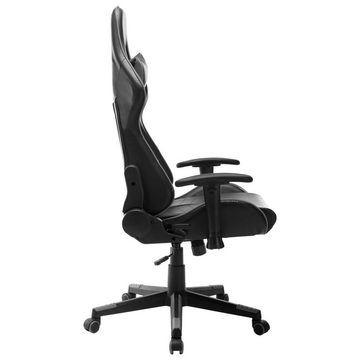 furnicato Gaming-Stuhl Schwarz und Grau Kunstleder (1 St)