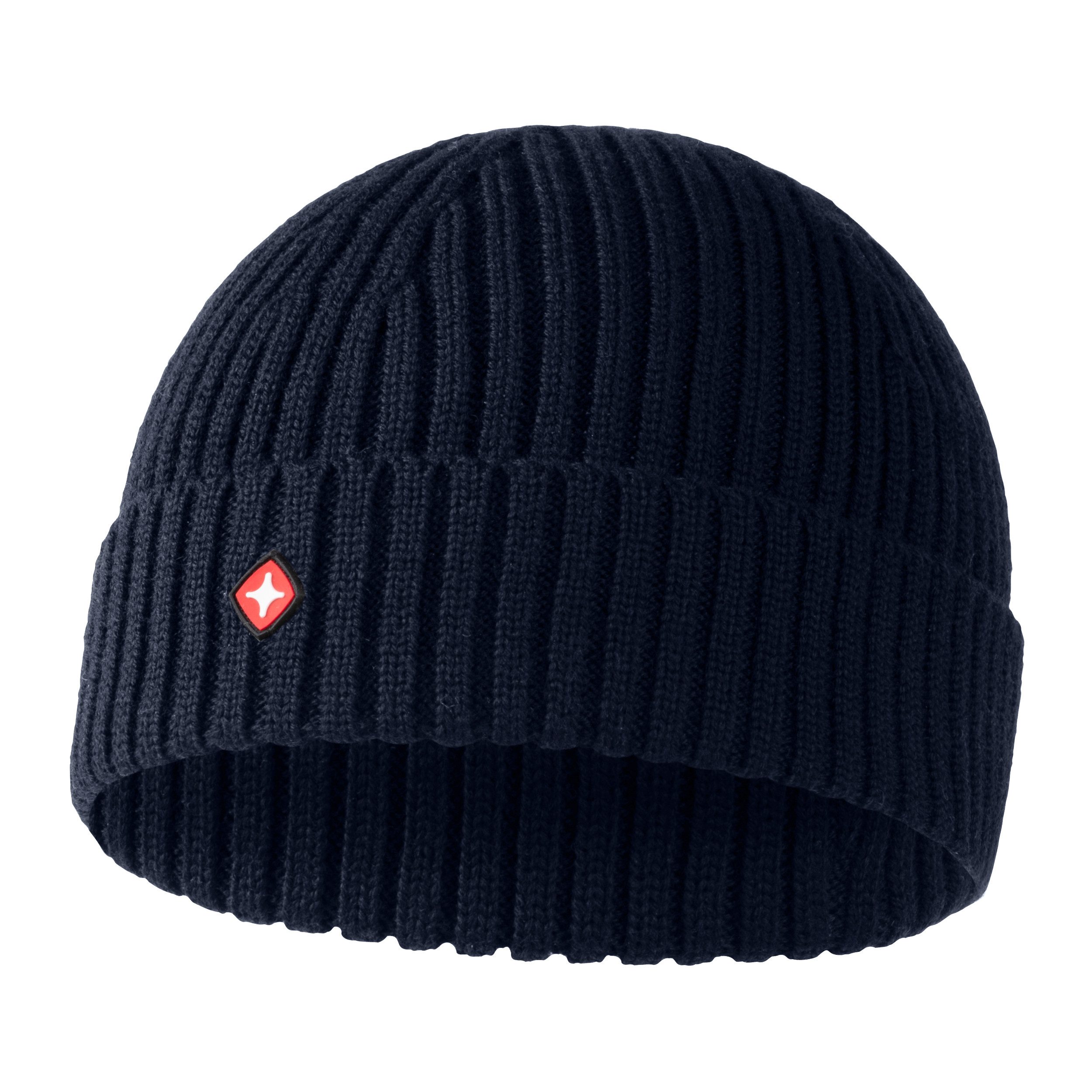 Höhenhorn Strickmütze Nordföhn Knitted Beanie Merinowolle Herren Damen Unisex Wintermütze Einheitsgröße, warm, weich, schnelltrockned