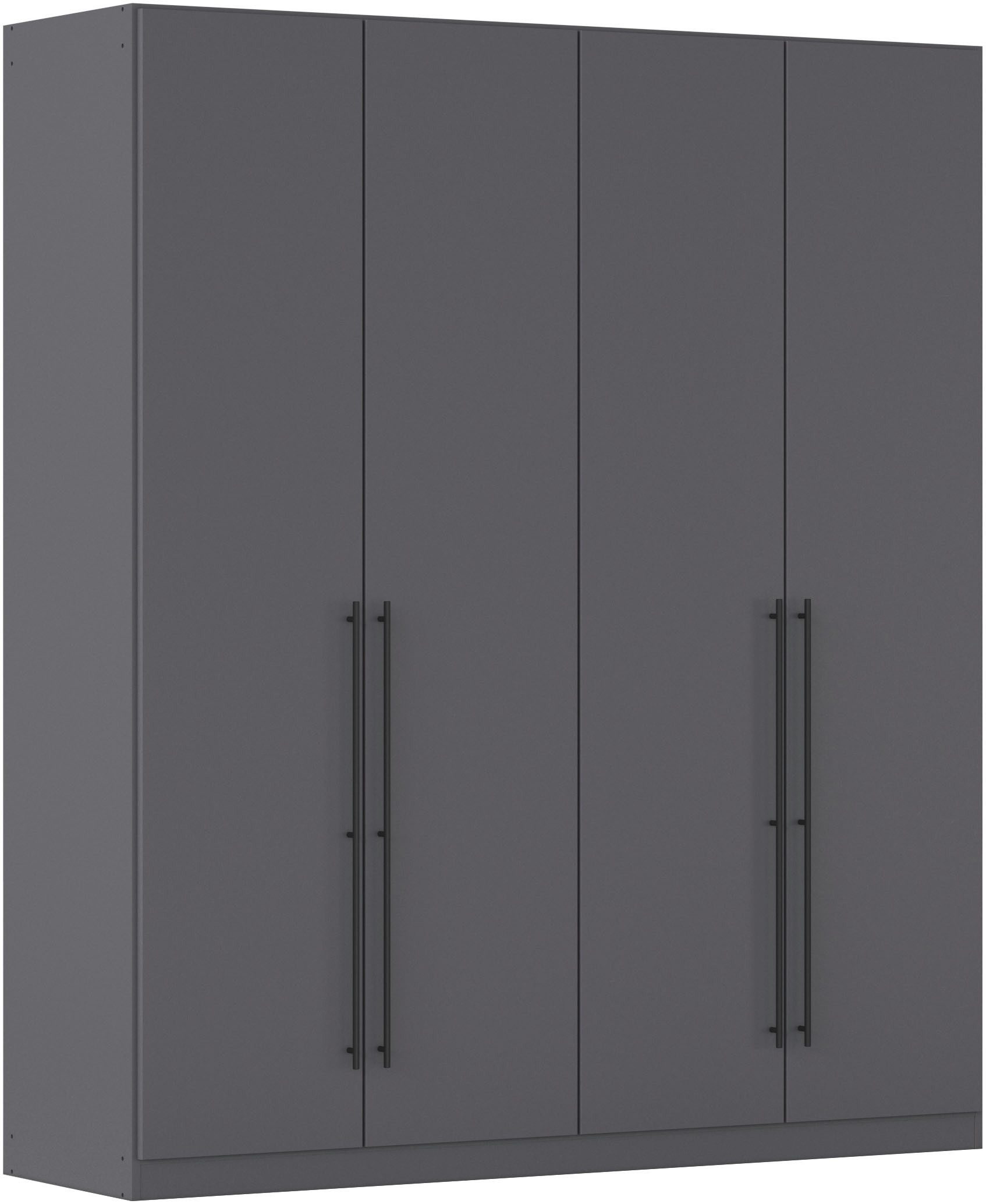 OTTO home Kleiderschrank Mehrzweckschrank Aktenschrank Möbel Mietswohnung Schlafzimmer AVOLA (3 verschiedene Ausstattungen BASIC/CLASSIC/PREMIUM (inkl. SOFT-CLOSE) mit hochwertigen Stangengriffen in Schwarz aus Metall MADE IN GERMANY