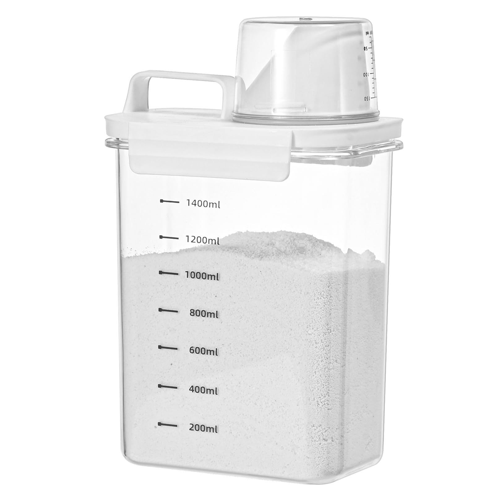 BlingBin Aufbewahrungsbox 1800ml Spülmittel-Aufbewahrungsbox mit Messbecher günstig online kaufen