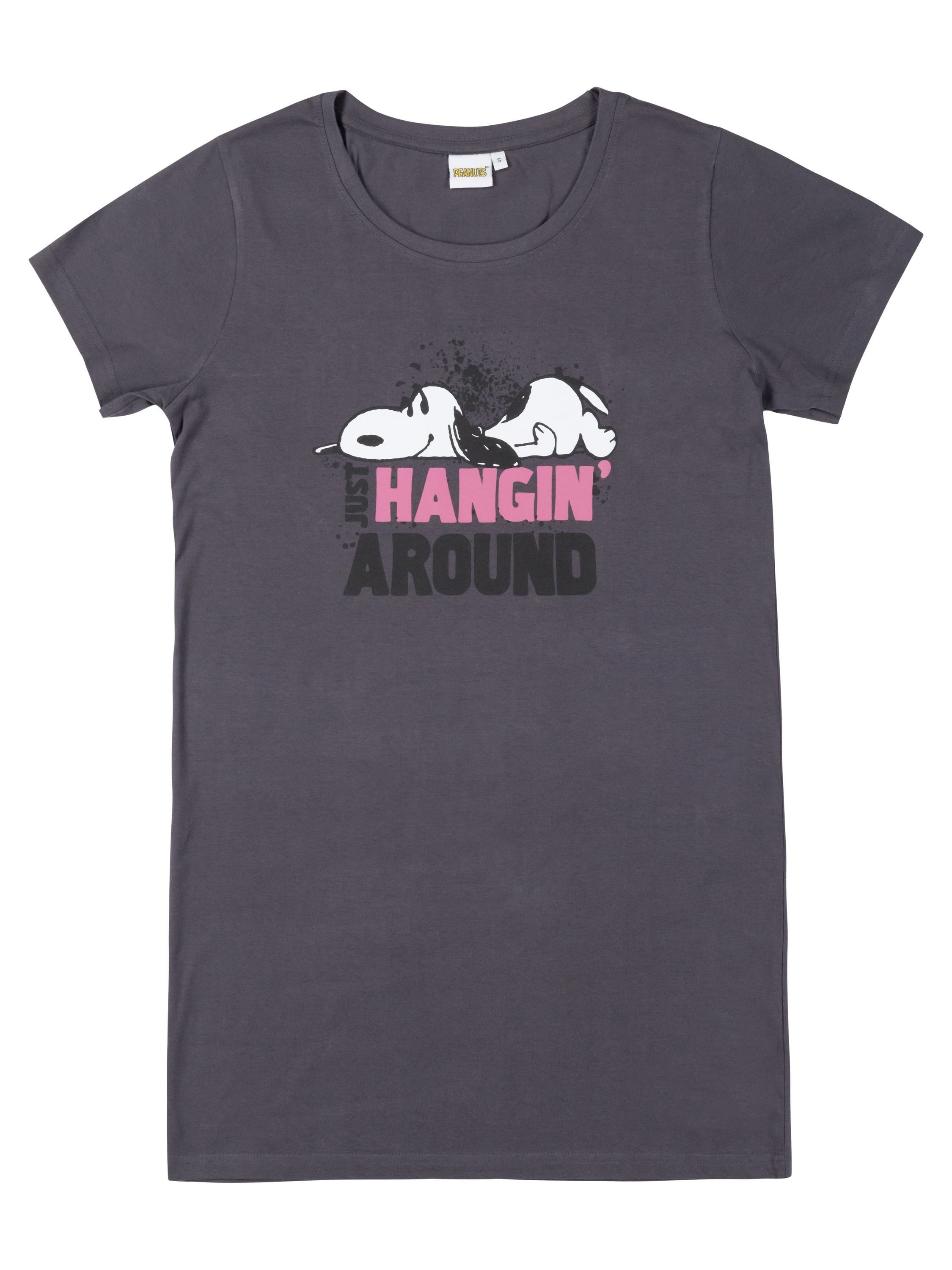 United Labels® Nachthemd The Peanuts Snoopy - Just hangin' around - Kurzarm