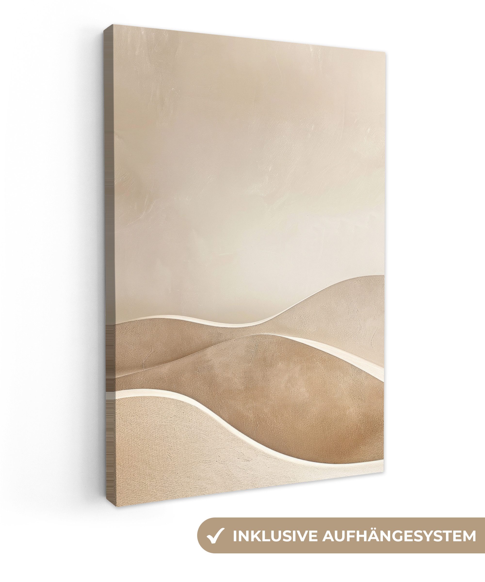 OneMillionCanvasses® Leinwandbild Beige - Natur - Abstrakt - Modern, Fotodr günstig online kaufen
