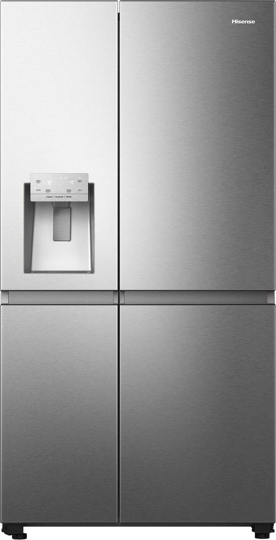 Hisense Side-by-Side RS818N4TIC, 179 cm hoch, 91 cm breit, MetalCooling, No Frost Plus, mit Wassertank, Wifi