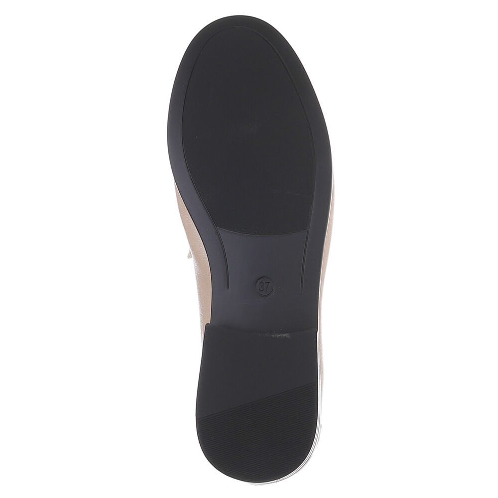 Ital-Design Damen Loafer mit Schmuckdetail und Blockabsatz Slipper (92125327) Blockabsatz Mokassins in Schwarz