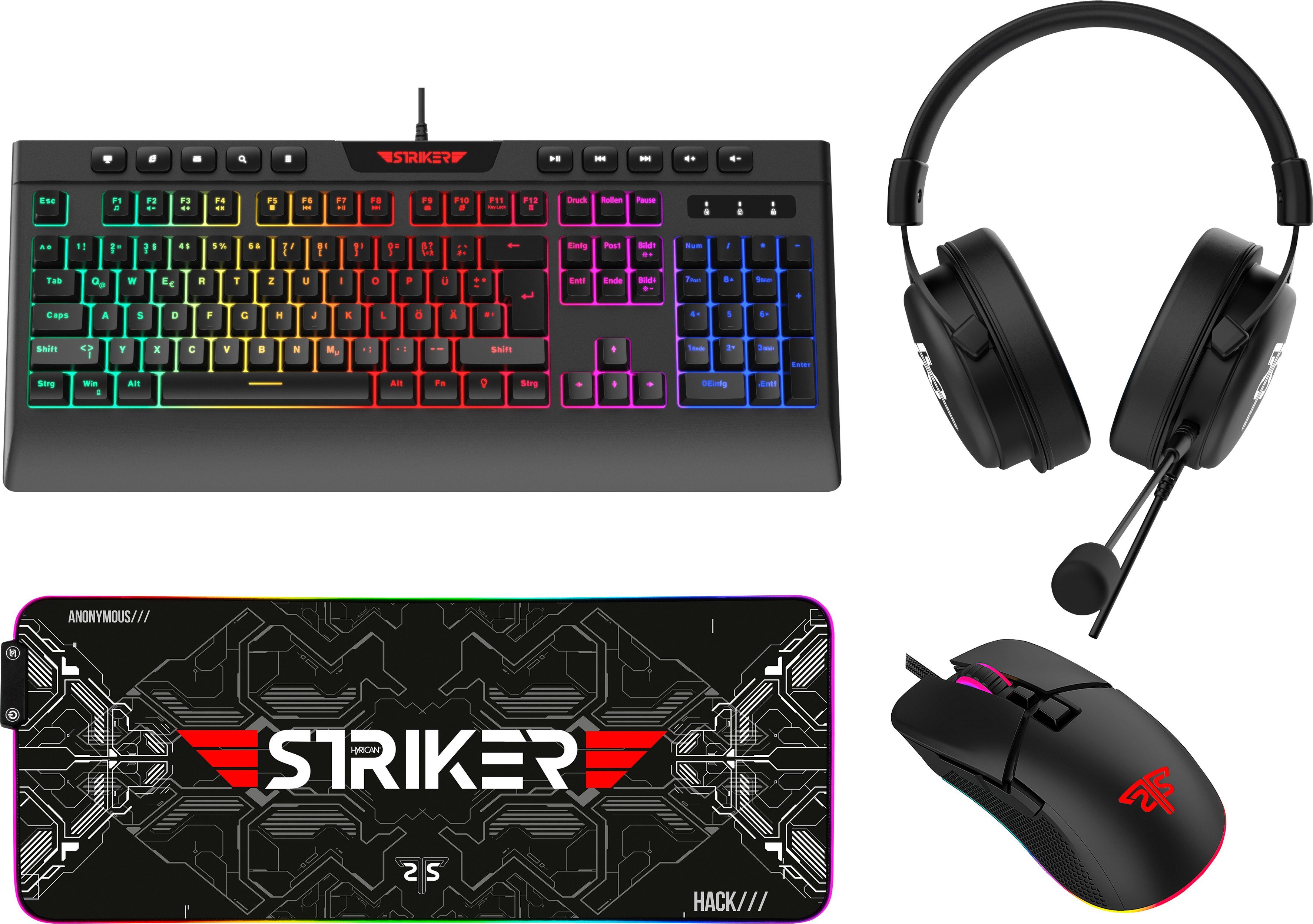 Striker Gaming Sparset Level Gold Eingabegeräte-Set