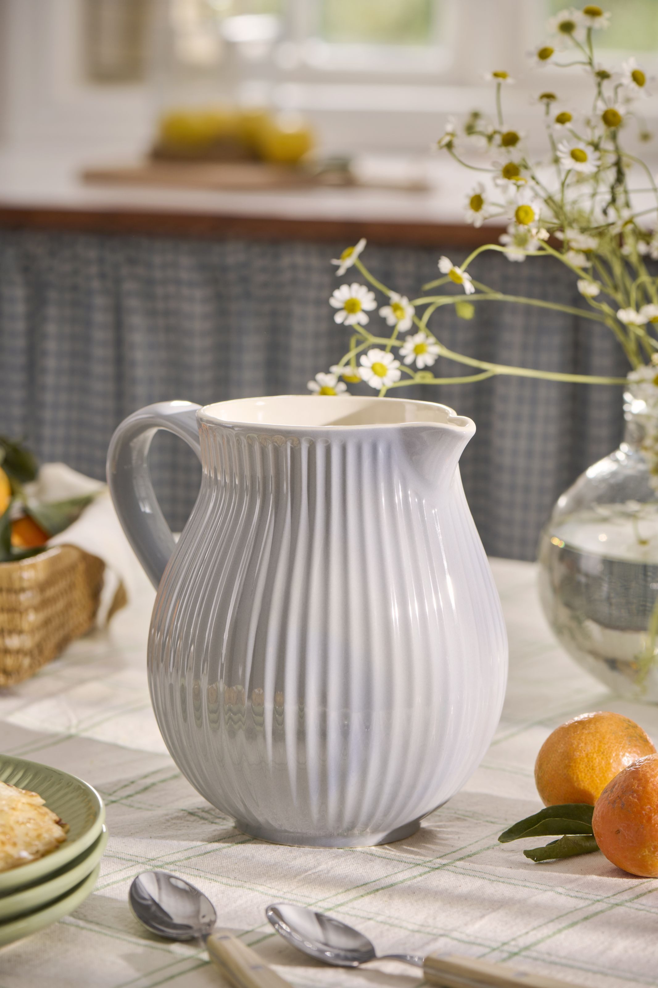 Ib Laursen Kanne Ib Laursen - Krug Kanne Karaffe Wasserkrug Vase Mynte Keramik 2l Grau