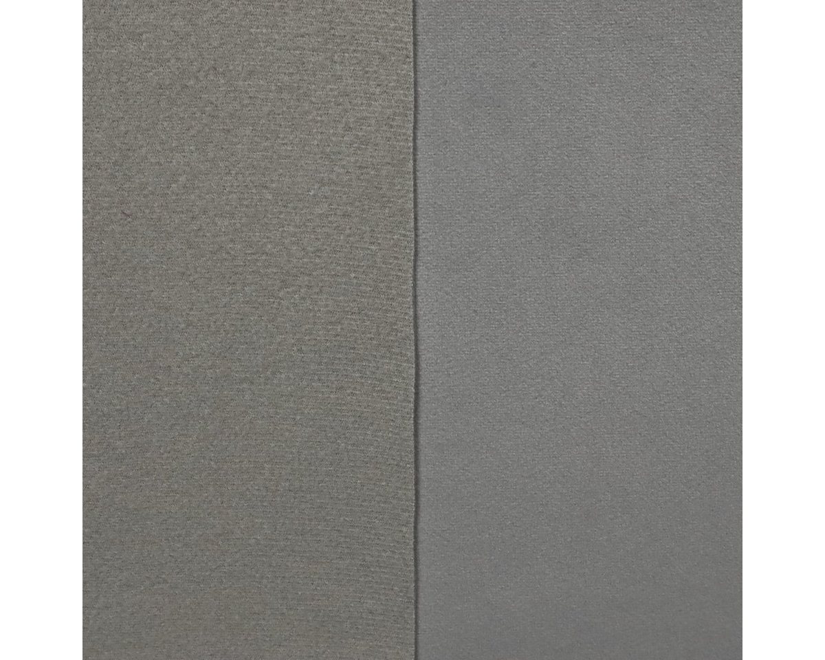 Thumbnail - Stofferia Stoff Polsterstoff Microfaser Velour Velvet Plus Mausgrau, Breite 140 cm, Meterware