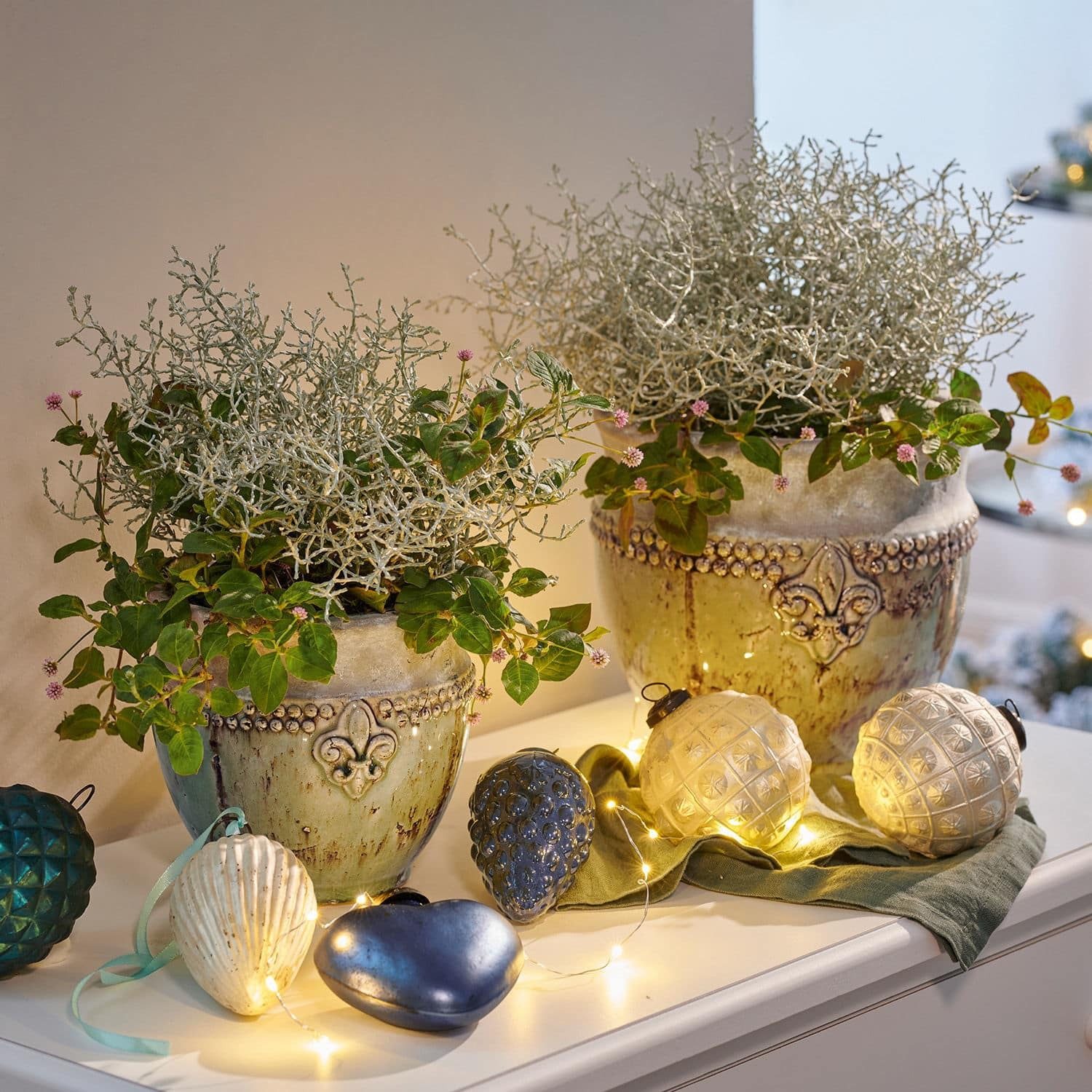 Mirabeau Übertopf Übertopf 2er Set Montcony antikgrün/grau günstig online kaufen