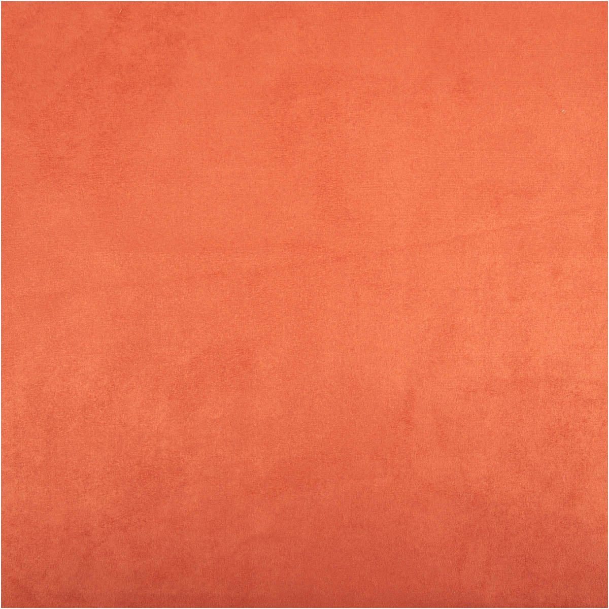 SCHÖNER LEBEN. Stoff Mikrofaser Polsterstoff Möbelstoff uni terracotta 140cm breit