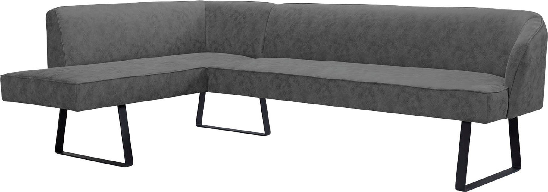 exxpo - Qualitäten und Americano, Bezug Eckbank sofa Keder mit Metallfüßen, in fashion verschiedenen