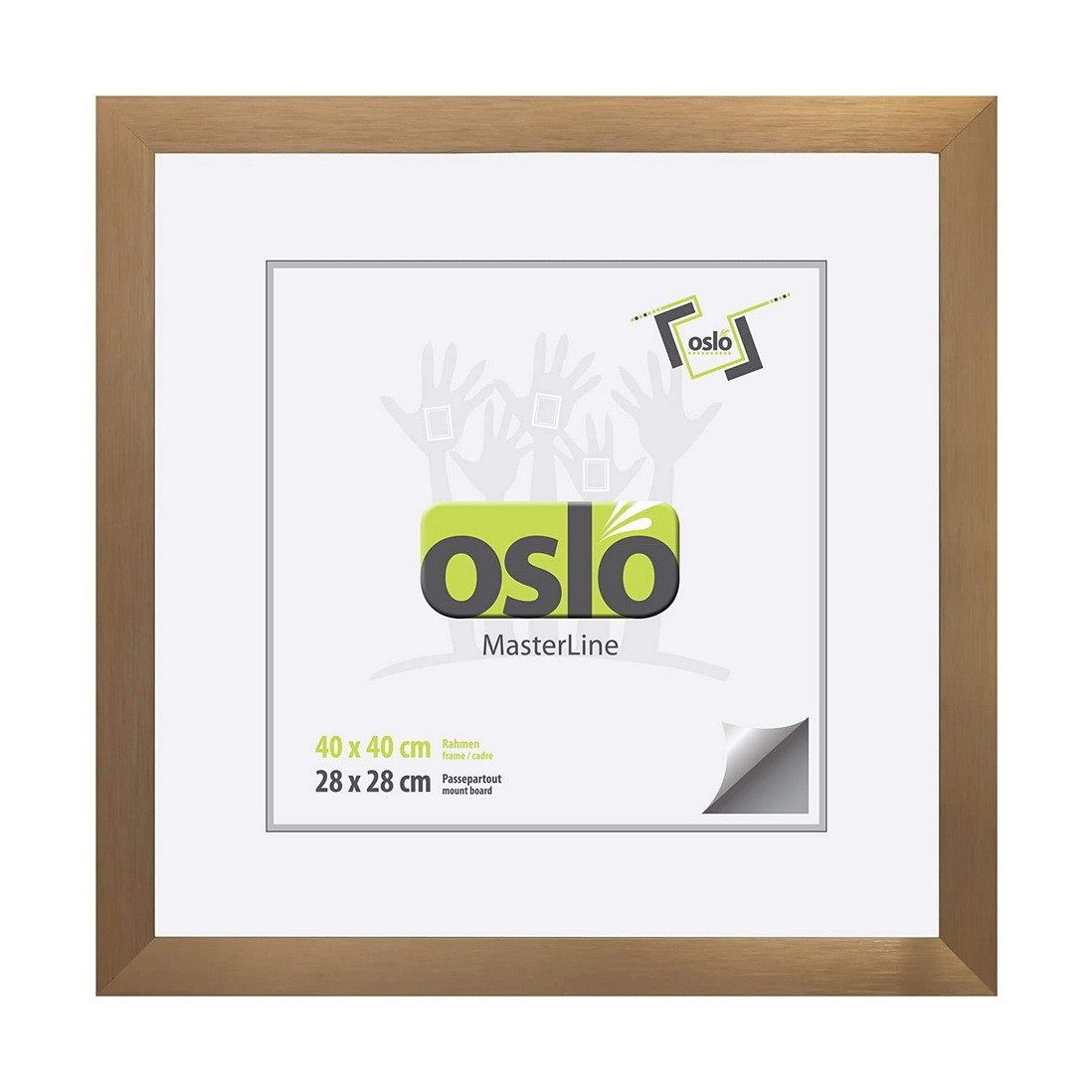 Oslo MasterLine Einzelrahmen Bilderrahmen quadratisch Aluminium günstig online kaufen