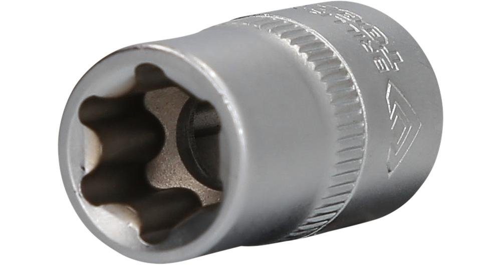 Capri Tools Außenstern-Stecknuss E18 – 1/2-Zoll-Antrieb, Mit WaveDrive-Design, Aus Chrom-Vanadium-Stahl