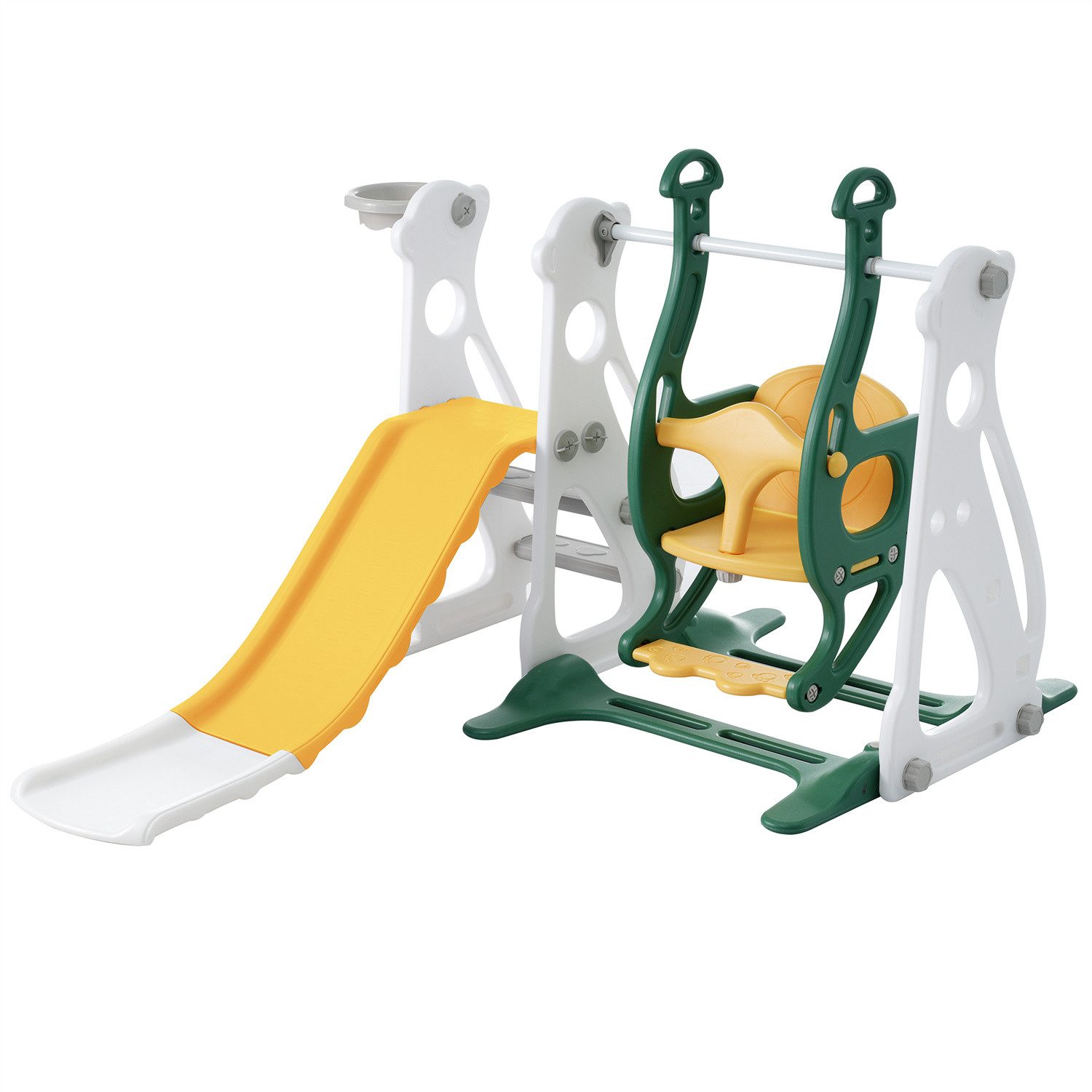 Indoor-Rutsche Kinderrutsche mit Schaukel,4 in 1 Kinderrutsche,Schaukel