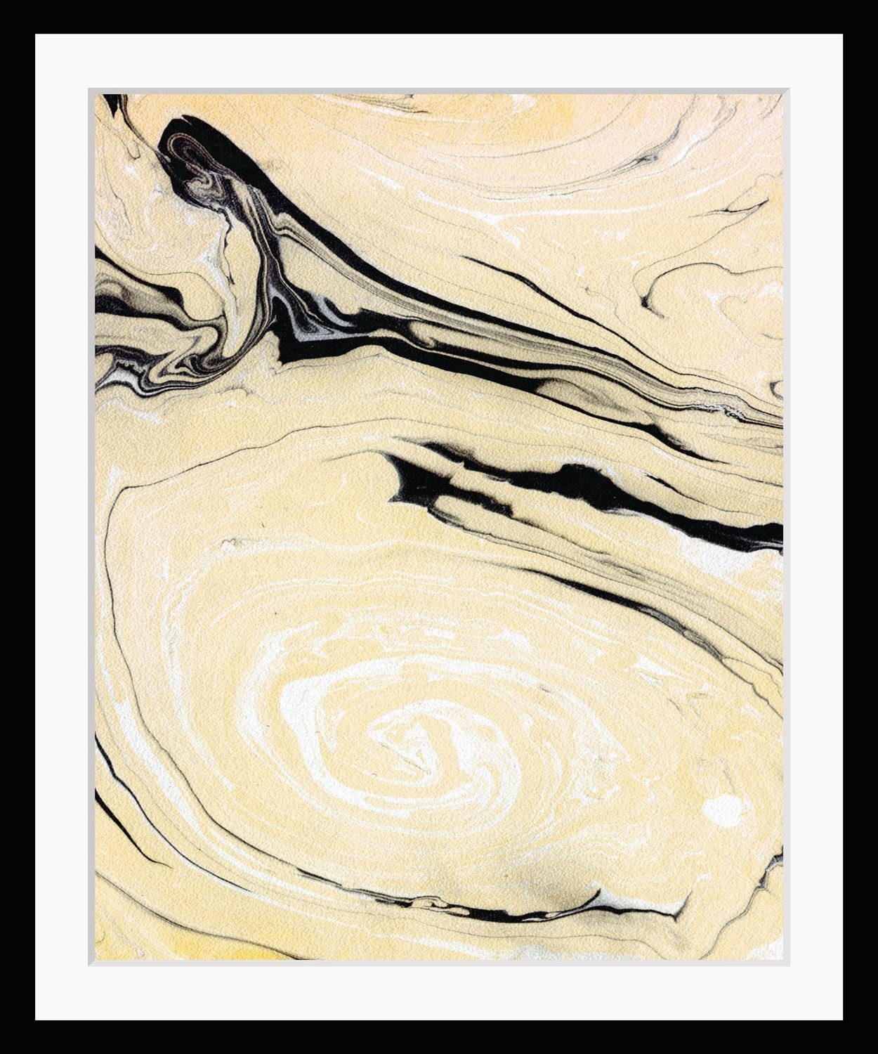 queence Bild Bastian, Abstrakt, Kunst, Marmor, Modern, Spa, Stein, HD Premium Poster-Druck inkl. Holzrahmen