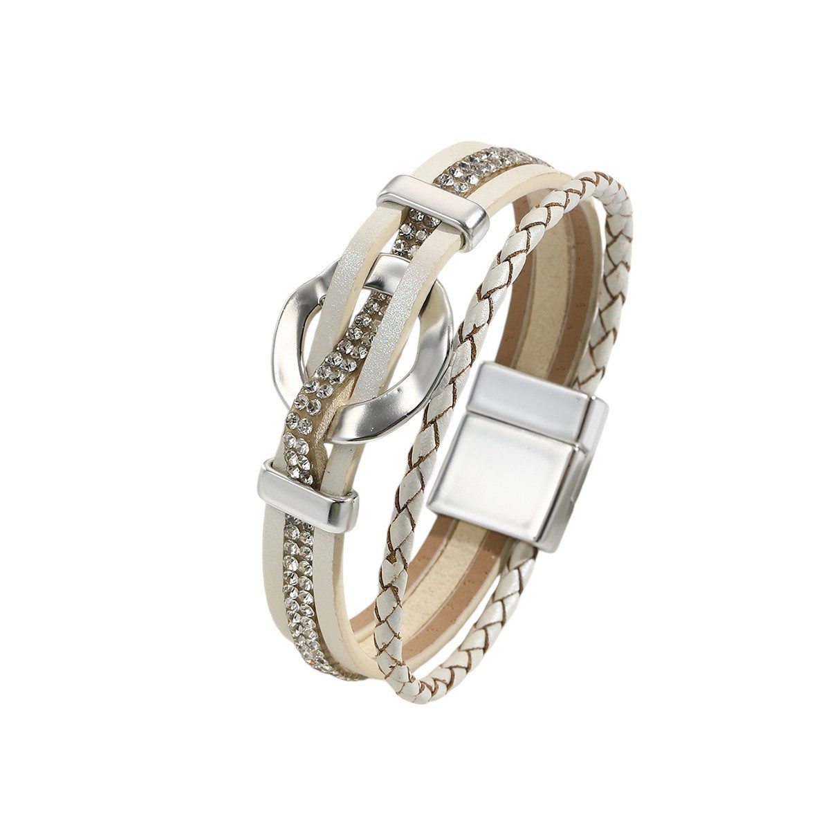 KARMA Wickelarmband Wickelarmband vers. Farben PU Leder Damen Armband Leder günstig online kaufen