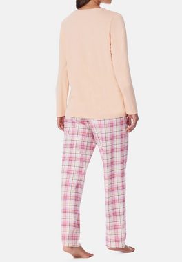 Schiesser Pyjama Comfort Essentials (Set, 2 tlg) Schlafanzug - Baumwolle - Atmungsaktiv