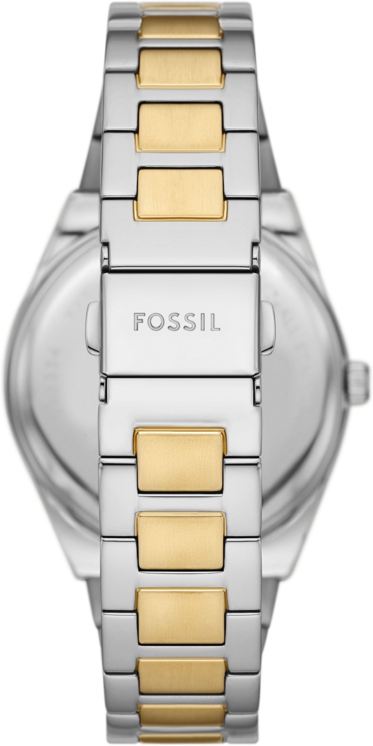 Fossil Quarzuhr SCARLETTE ES5334, Armbanduhr, Damenuhr, analog, Edelstahlarmband