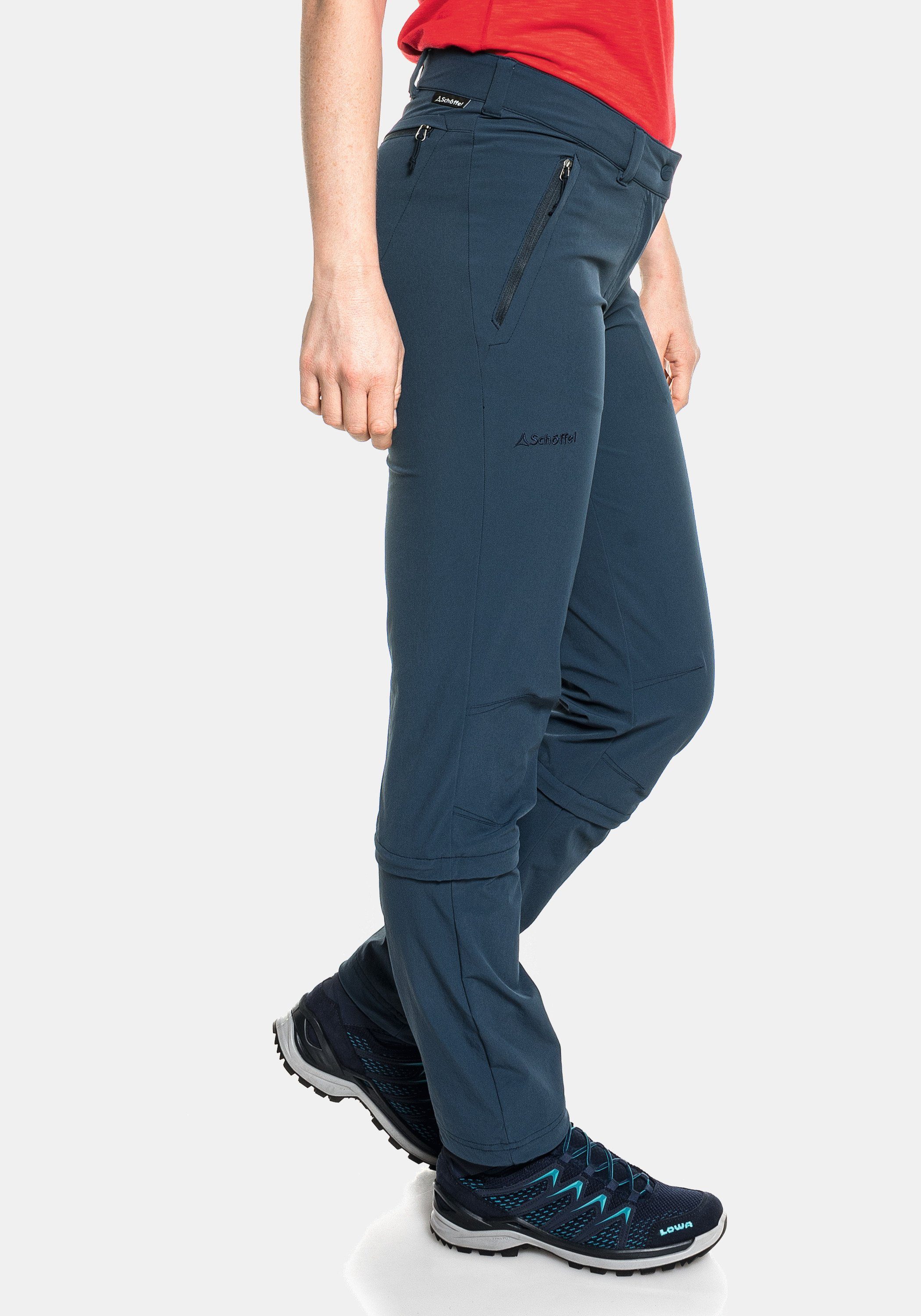 Pants dunkelblau Zip Zip-away-Hose Off Schöffel Engadin1