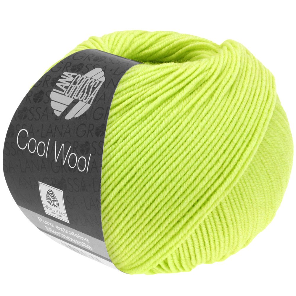 LANA GROSSA COOL WOOL pflegeleichtes Strickgarn extrafeine Merinowolle Häkelwolle, 160 m (Strickgarn aus extrafeiner Merinowolle, kuschelig weich und pflegeleicht), 50 g