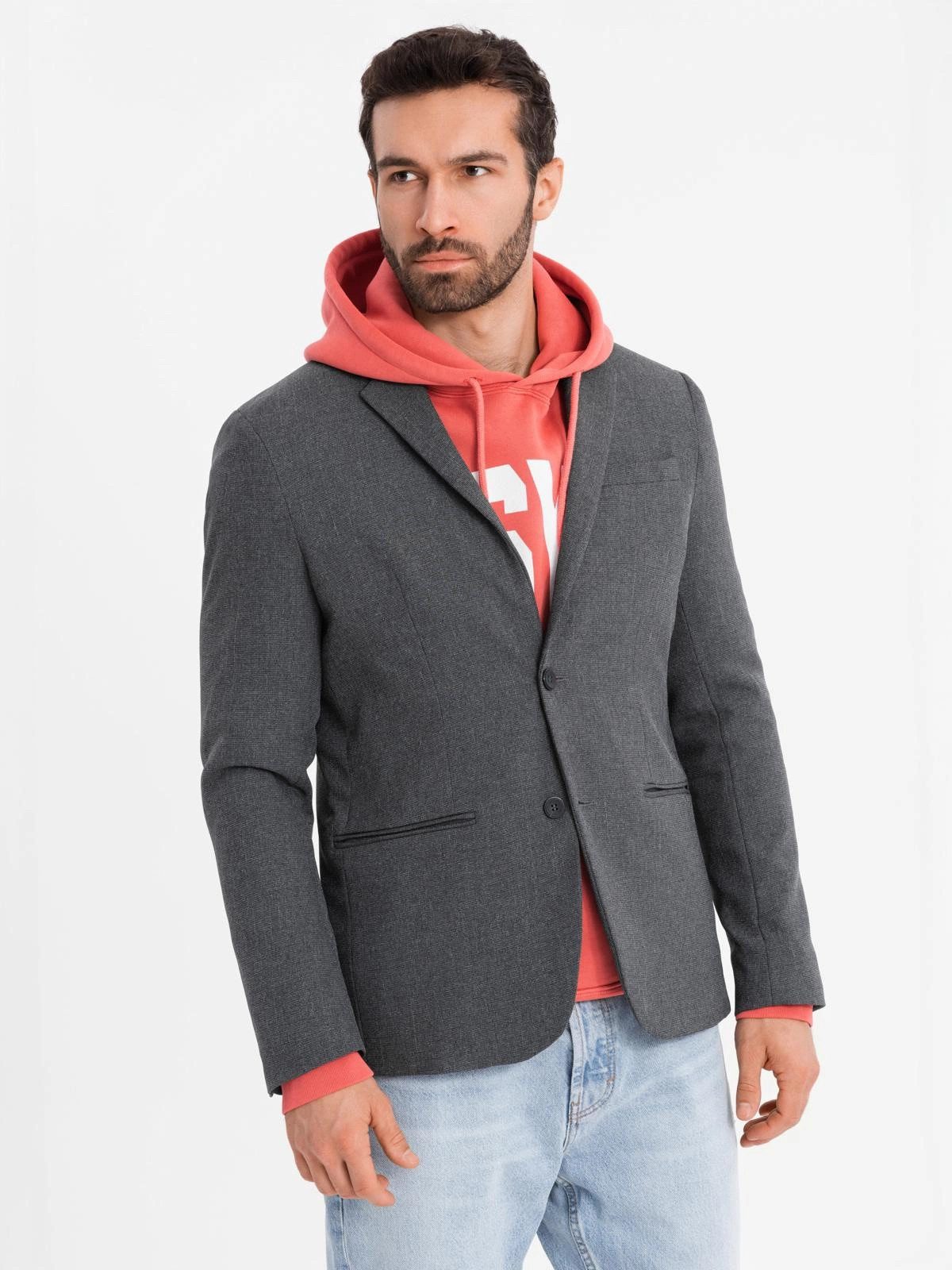 OMBRE Sakko Schicker Sakko für Herren mit dekorativen Knöpfen an den Mansch günstig online kaufen