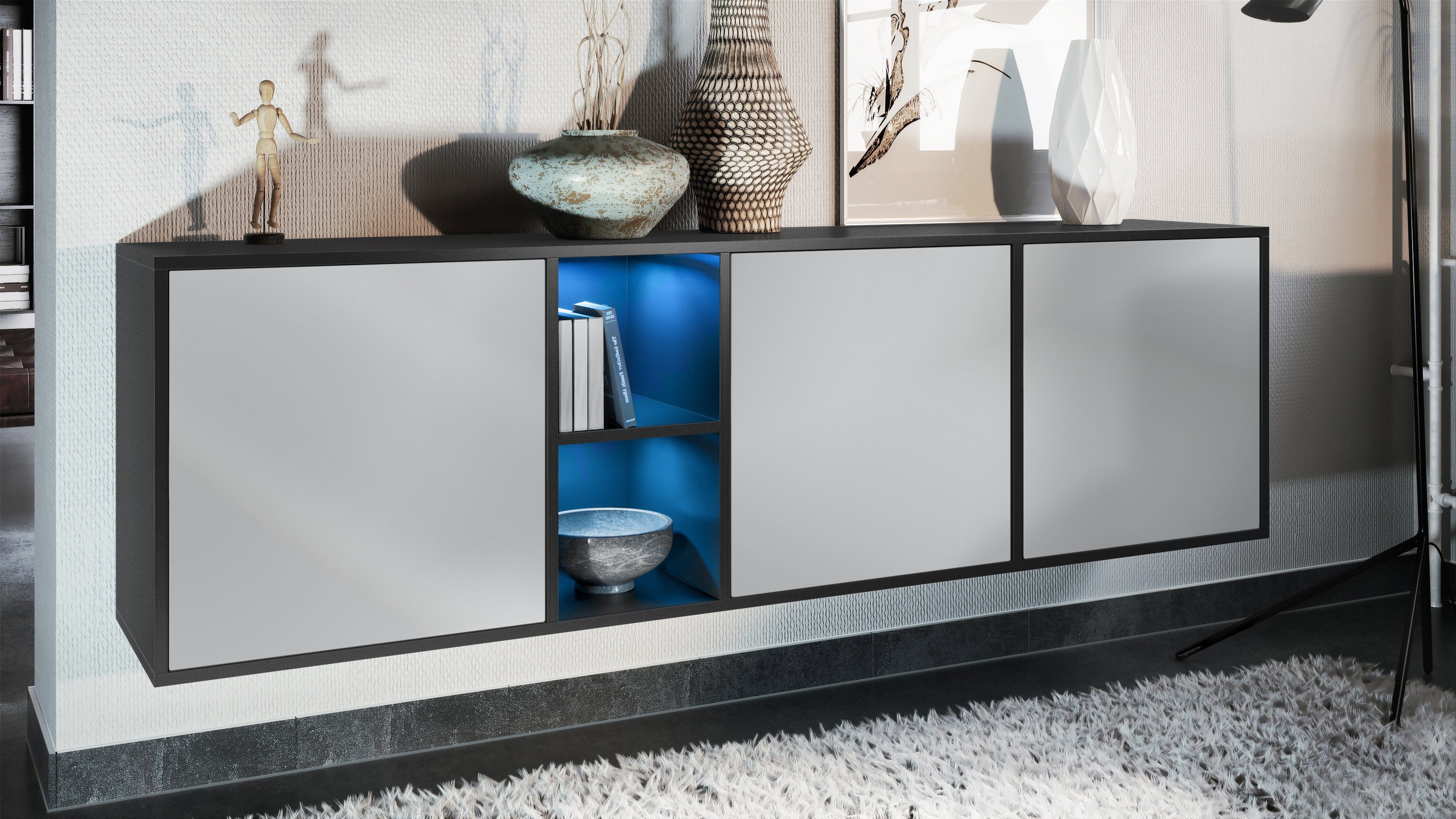 Vladon Sideboard Cuba (Kommode, mit 3 günstig online kaufen