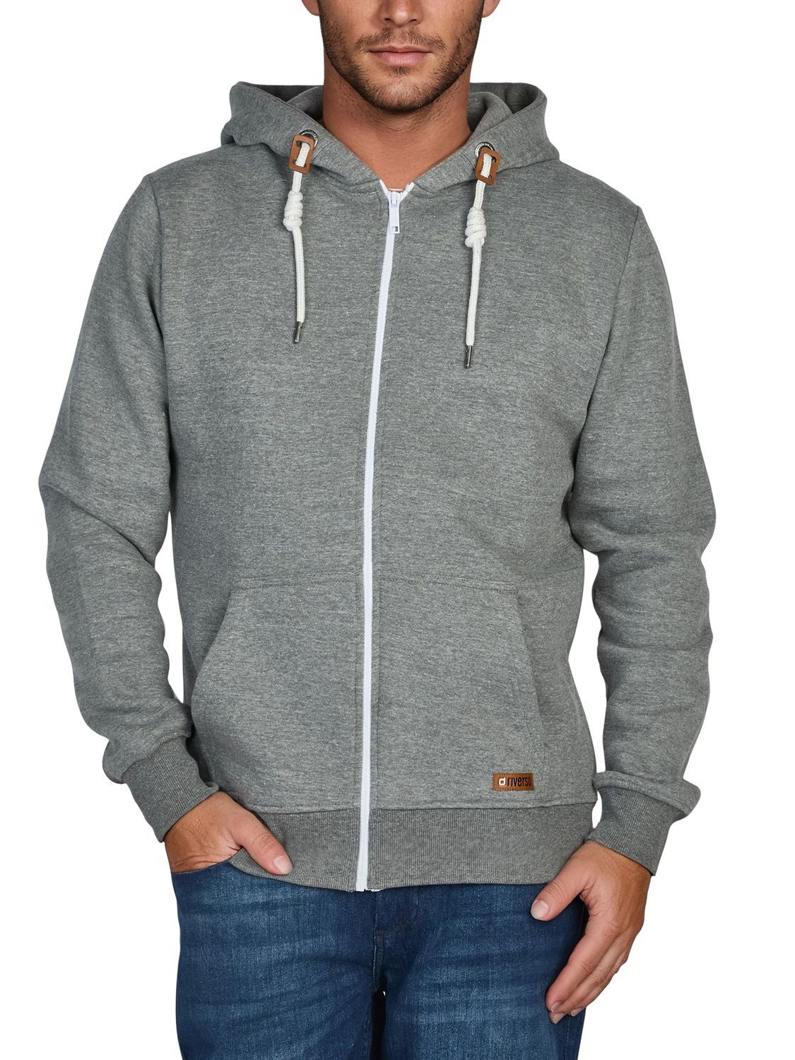 riverso Kapuzensweatjacke Herren Sweatjacke RIVThilo Regular Fit Hoodie