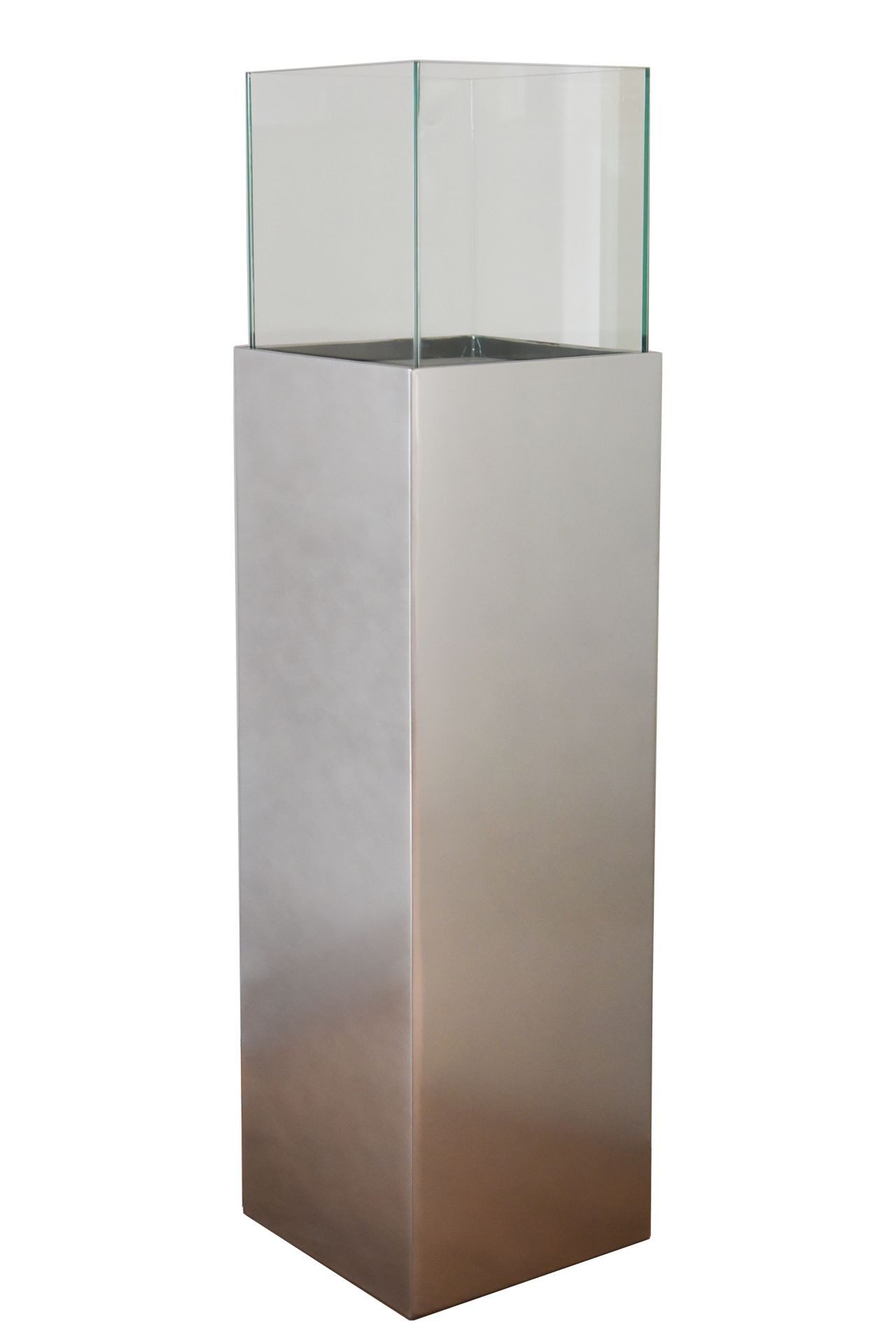 VIVANNO Bodenwindlicht Alu-Verbund CANDELA Rechteckig - Silber Metallic Hoc günstig online kaufen