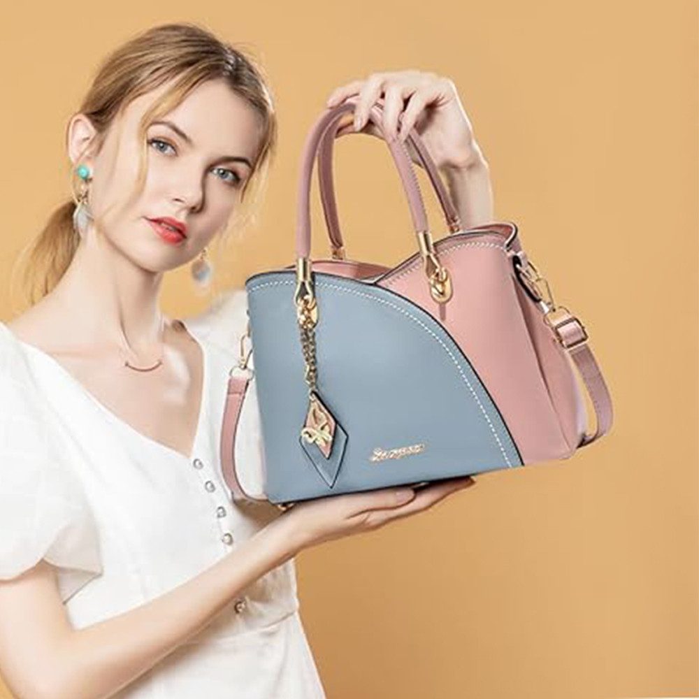 OKWISH Henkeltasche Umhängetasche Handtasche Tragetasche Bürotasche (Arbeitstasche Messenger-Tasche Top Griff Schultergurt, Unitasche, Freizeittasche, Kunstleder), für Frauen Freizeit Business Schule Büro Reisen usw