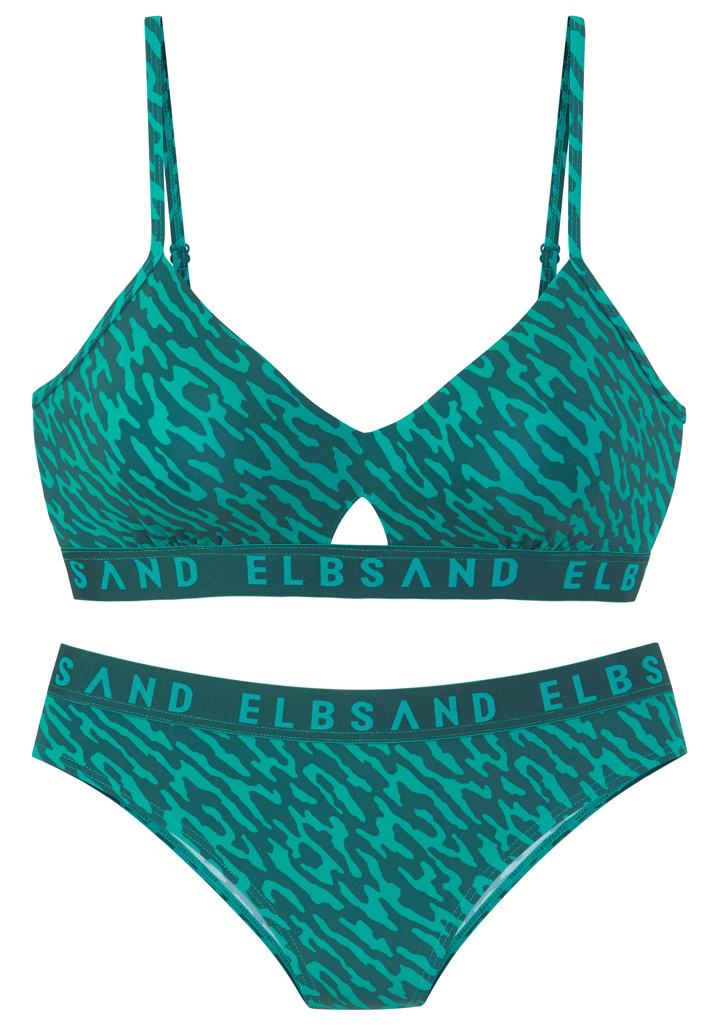 Elbsand Bustier-Bikini mit Markenschriftzug günstig online kaufen